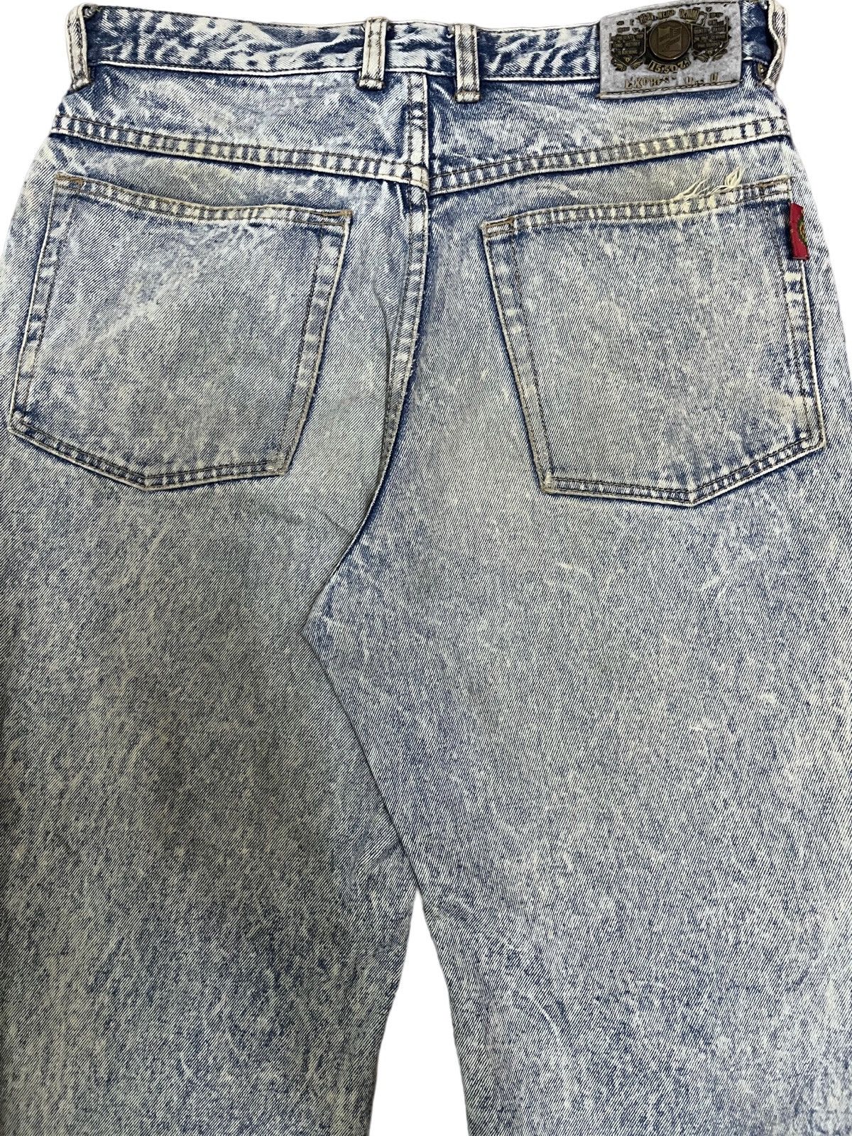 Vintage Vintage Coat of arms acid blue wash Style Jeans Size US 32 / EU 48 - 7 Thumbnail