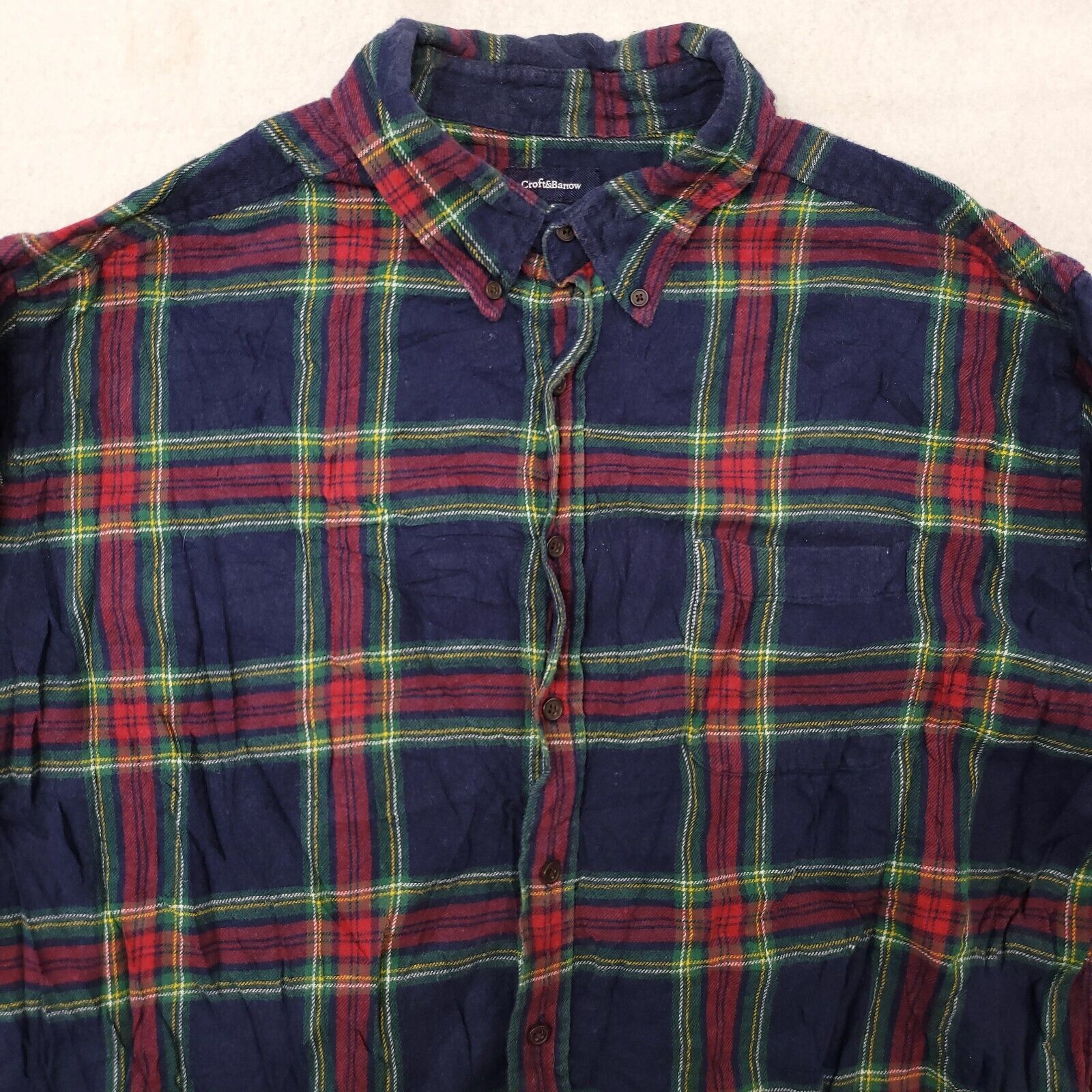 Croft & Barrow Croft & Barrow Tartan Flannel Shirt Mens Size Extra Large XL Size US XL / EU 56 / 4 - 1 Thumbnail