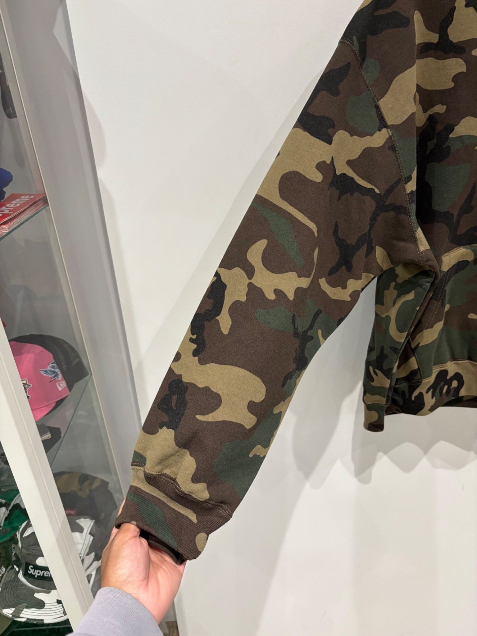 Supreme Supreme Satin Applique Hooded Sweatshirt (SS26) Woodland Cam Size US L / EU 52-54 / 3 - 2 Thumbnail