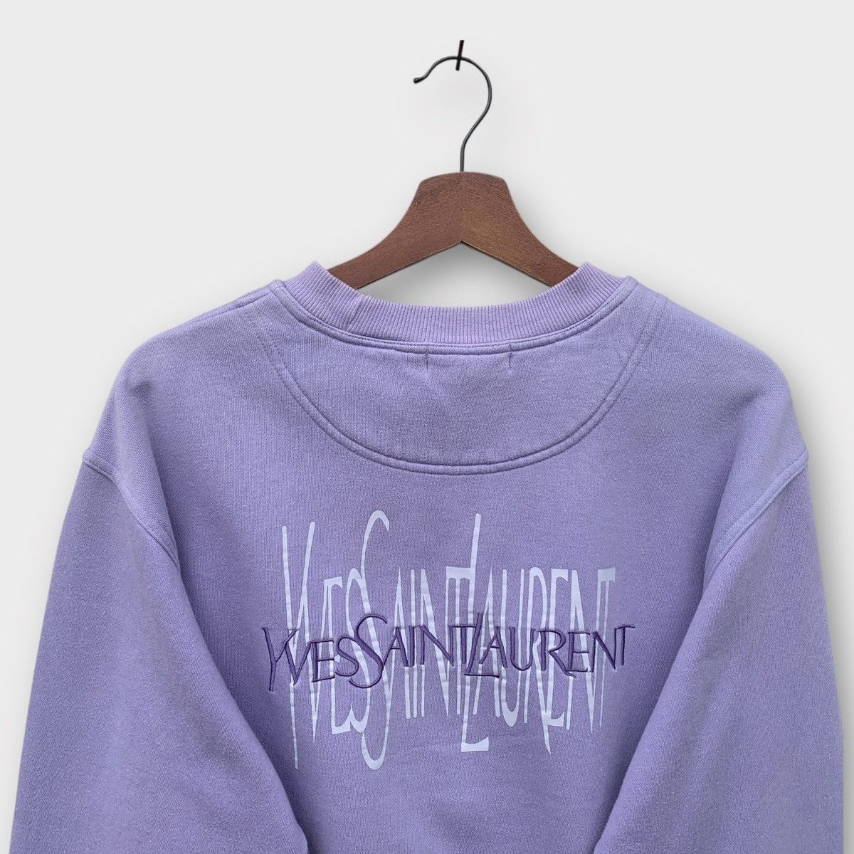 Yves Saint Laurent YSL CREWNECK LONG SLEEVE SWEATSHIRT EMBROIDERED LOGO Size US M / EU 48-50 / 2 - 4 Thumbnail
