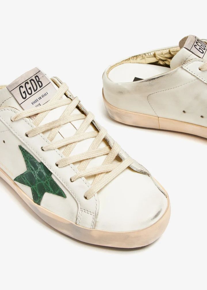 Golden Goose o1bcso1str0725 Super-Star Sabot Sneakers in White Size US 5 / IT 35 - 4 Thumbnail