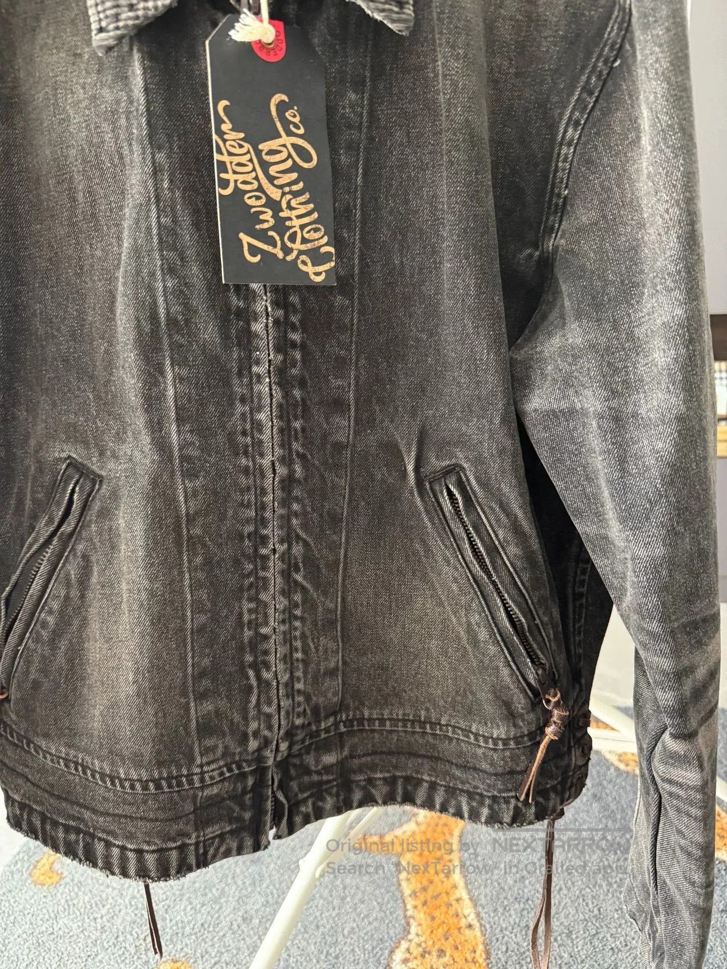 Japanese Brand Black Front Door Jacket by Zwodder. Size US M / EU 48-50 / 2 - 2 Thumbnail