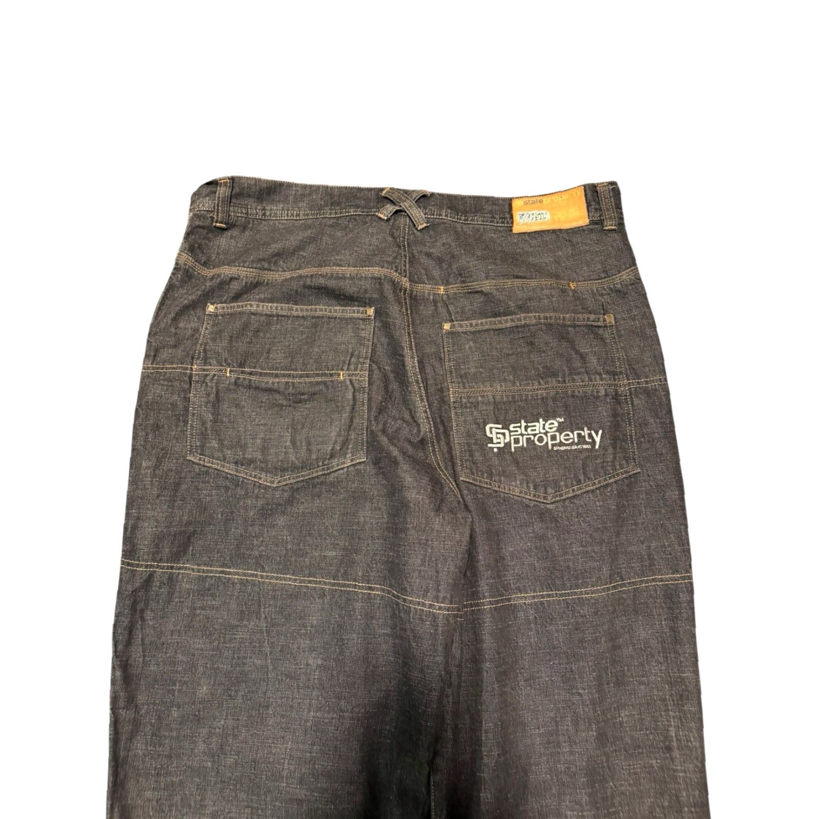 Vintage VINTAGE State Property Jeans 42x33 Wide-Leg Denim Hip Hop 2000s Baggy Men's Jeans 42x33 Size US 42 / EU 58 - 7 Thumbnail