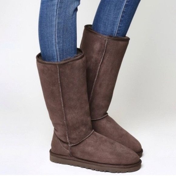 Ugg Ugg Australia Classic Tall 5815 Chocolate Brown Suede Boots Grailed