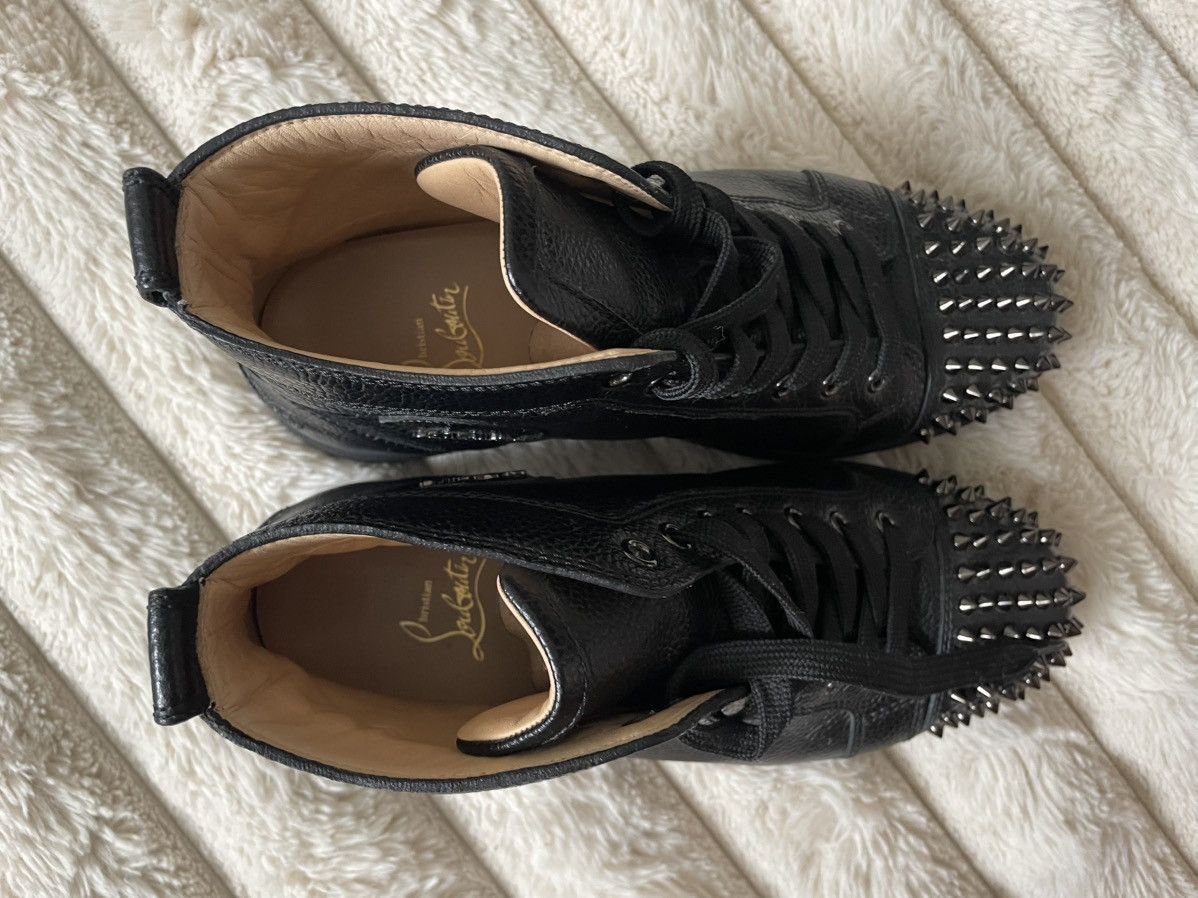Christian Louboutin Louboutin Lou Spikes flat Calf b139 black/bk 41 Size US 8 / EU 41 - 10 Thumbnail
