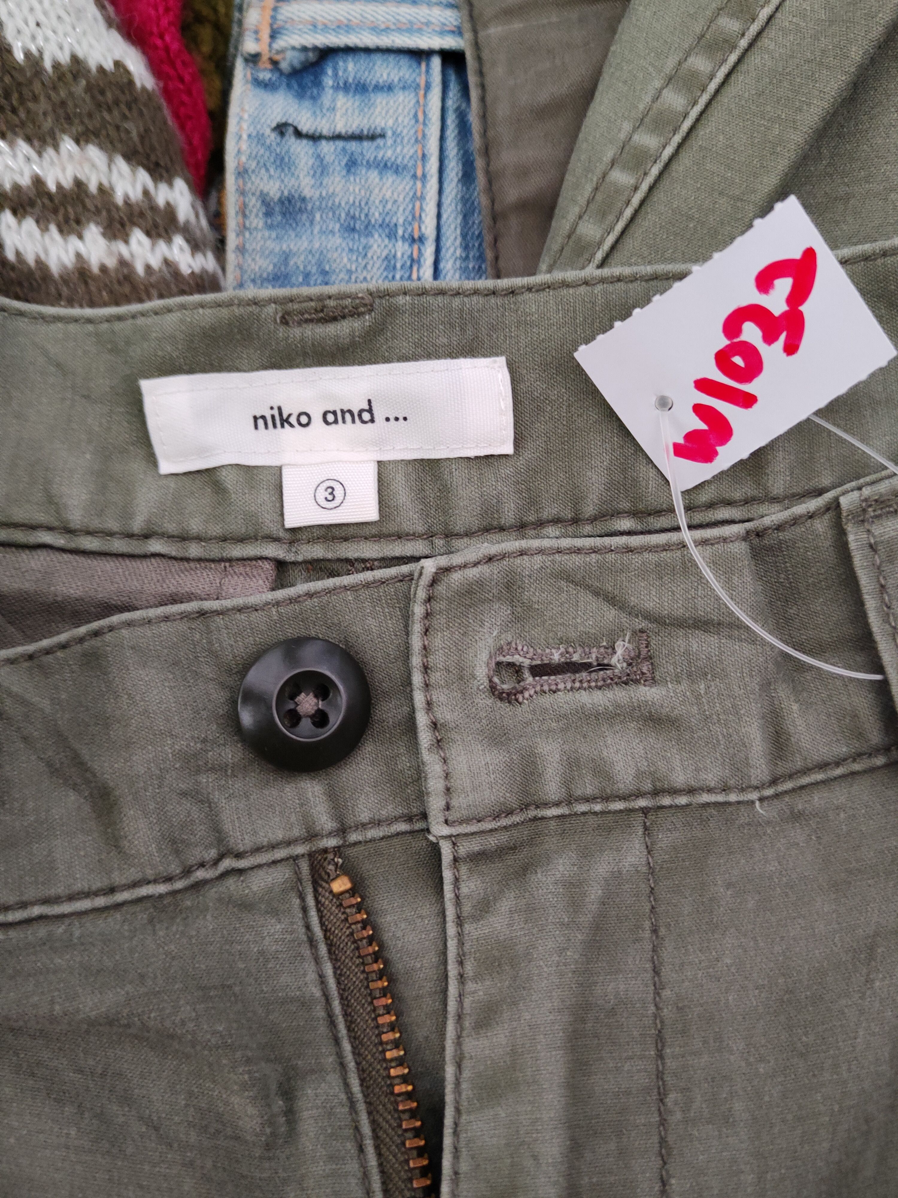Japanese Brand Niko and... Green Multipocket Tactical Cargo Pants #W1032 Size US 29 - 13 Thumbnail