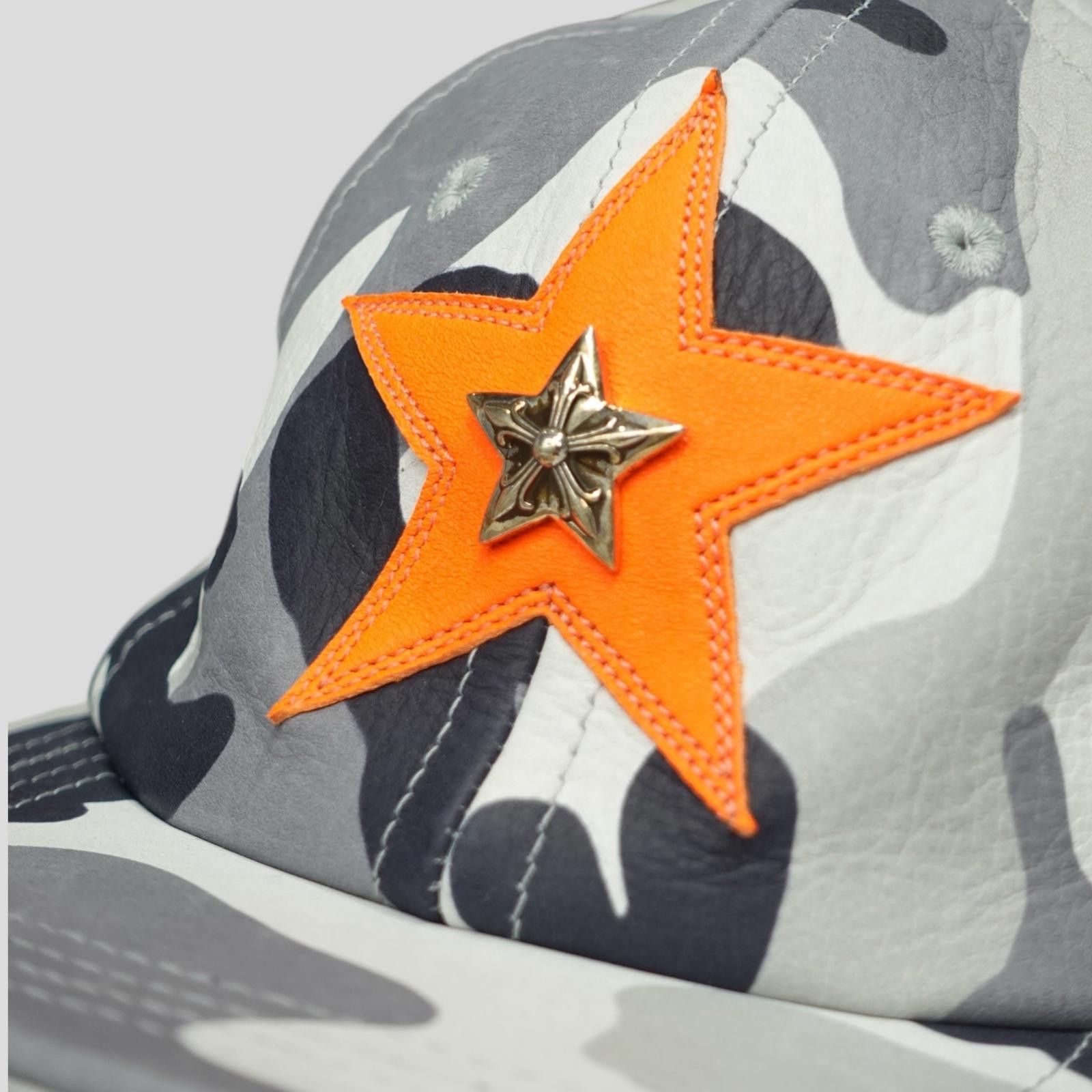 Chrome Hearts Chrome Hearts Leather Star Patch 6 Panel Hat in Winter Camo Size ONE SIZE - 4 Thumbnail