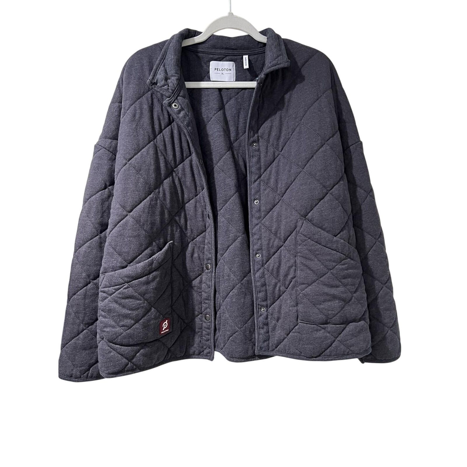 Peloton Peloton Guilted Jacket gray Size XL Cotton Blend A001509 Size XL / US 12-14 / IT 48-50 - 13 Thumbnail