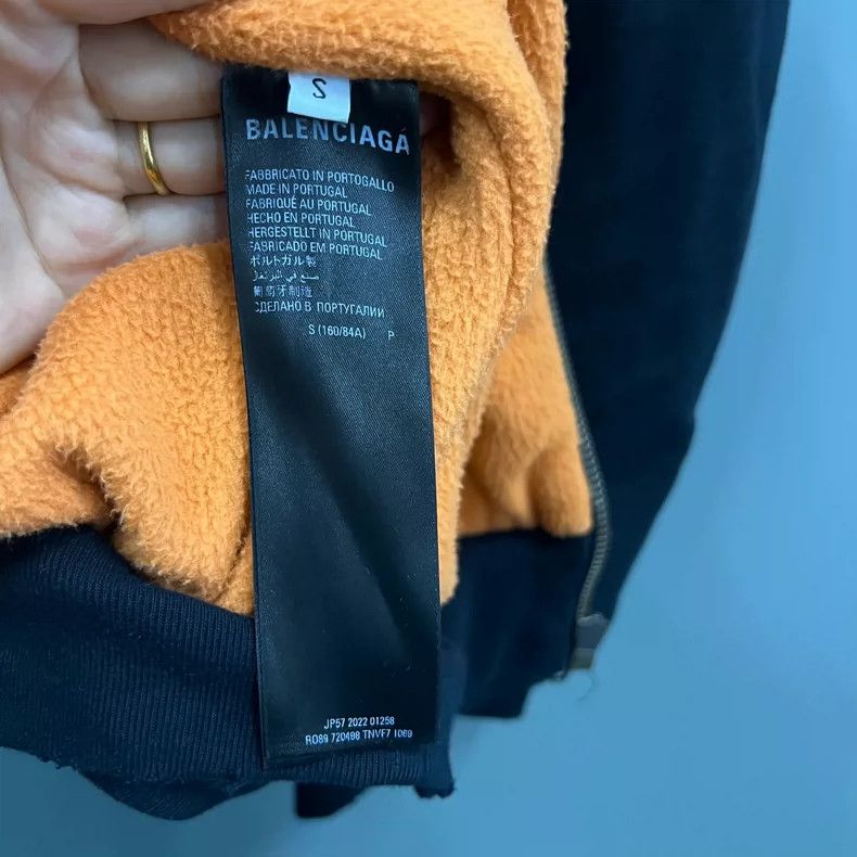 Balenciaga Balenciaga Black Hooded Zipper Jacket Size US S / EU 44-46 / 1 - 4 Thumbnail