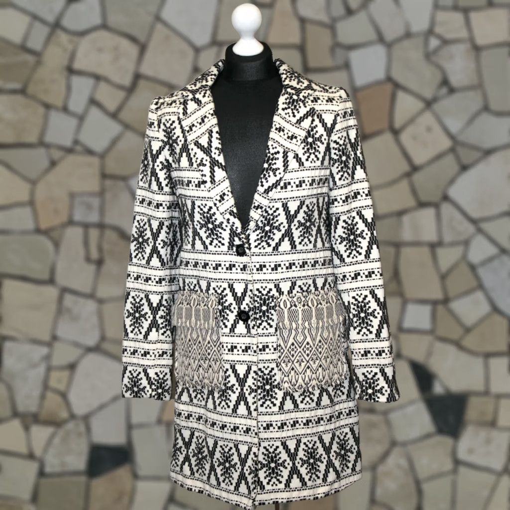 Desigual Desigual Coat Womens 38 Multicoloured Polyester Asha 61E2LA0 Casual Long Coat Mens Womens Size XS / US 0-2 / IT 36-38 - 1 Thumbnail