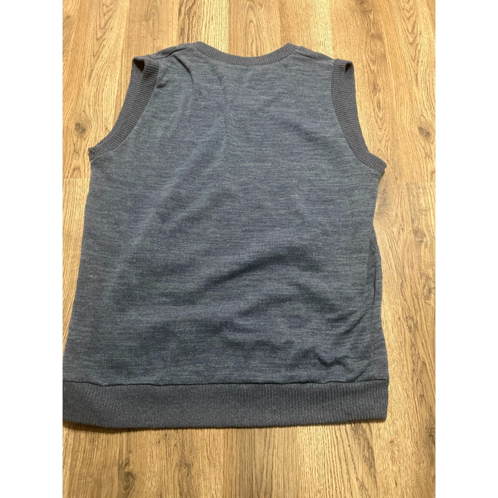 Vintage Ohoo Sweater Vest Men XL Green Blue Sleeveless V-Neck Casual Regular Size US XL / EU 56 / 4 - 2 Thumbnail