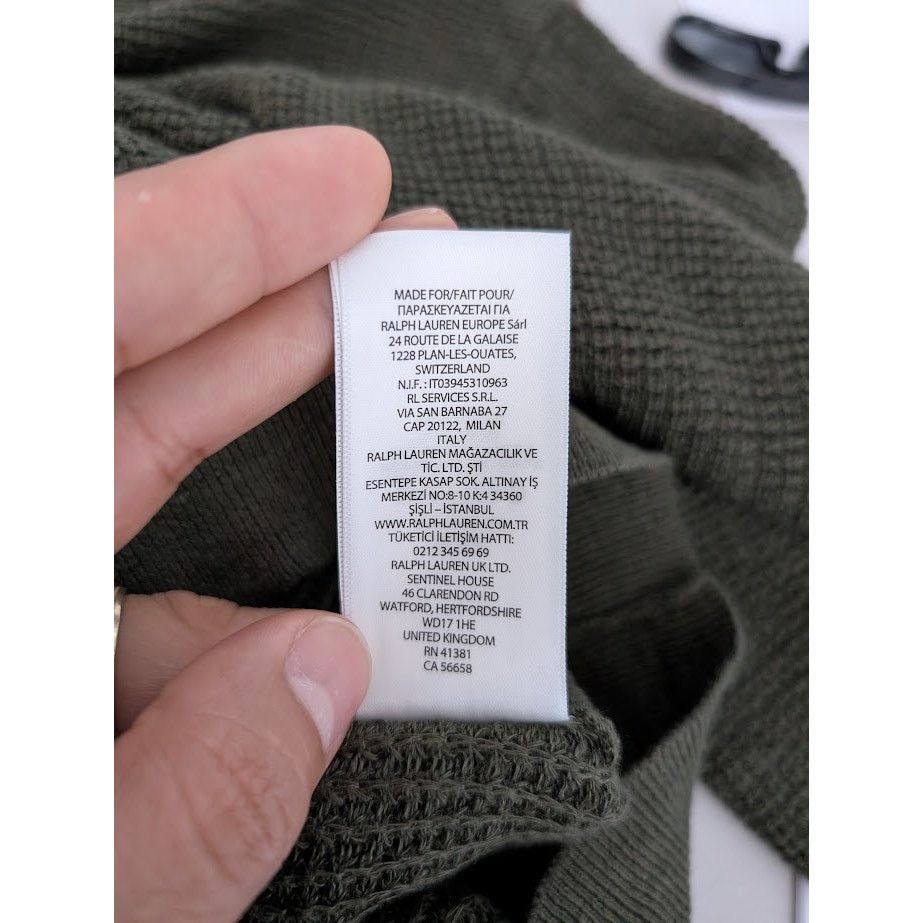 Polo Ralph Lauren o1rshd1 CC20 Cotton Cashmere Sweater in Green Size US M / EU 48-50 / 2 - 18 Thumbnail