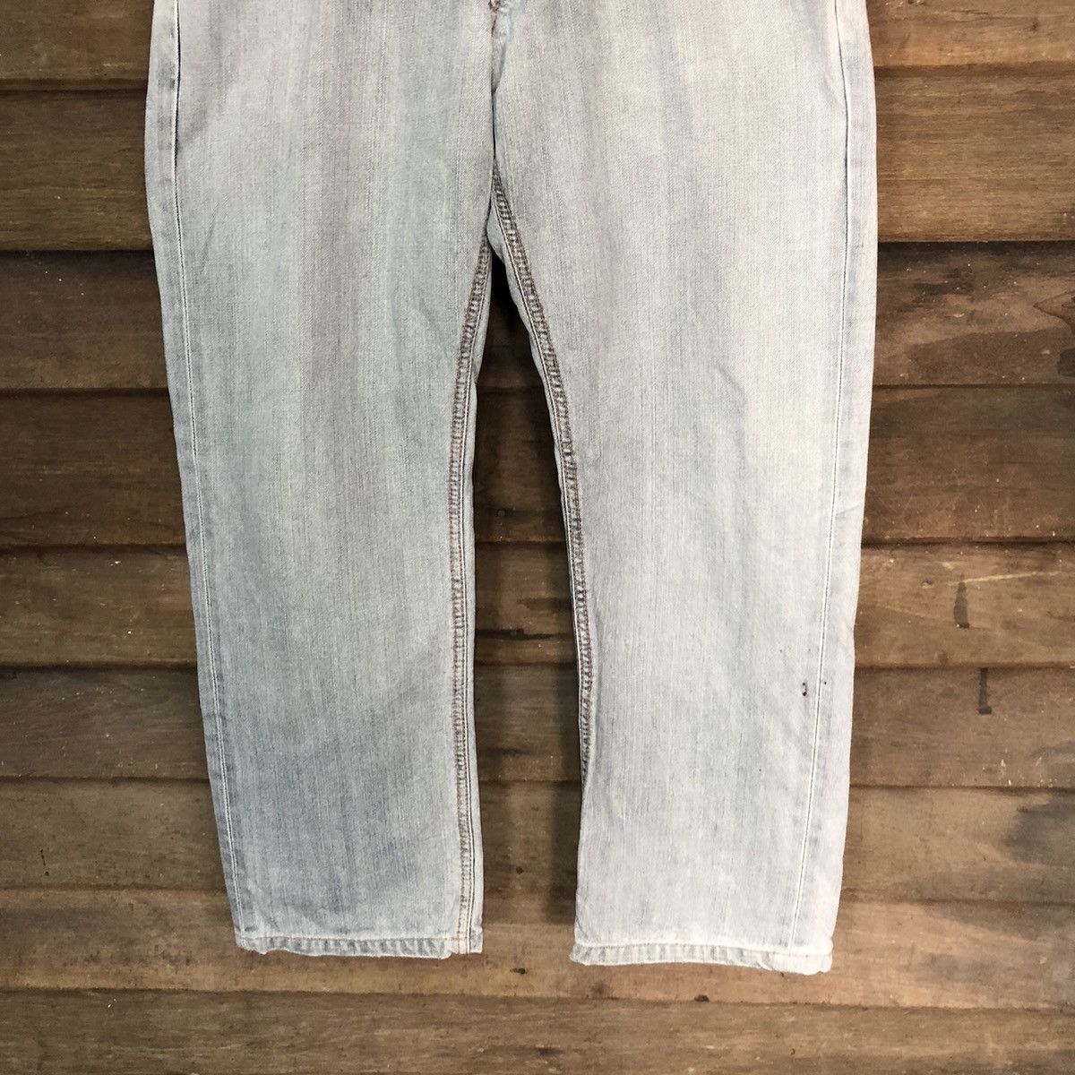 Edwin blue faded distressed ripped vintage Denim Pants #7387