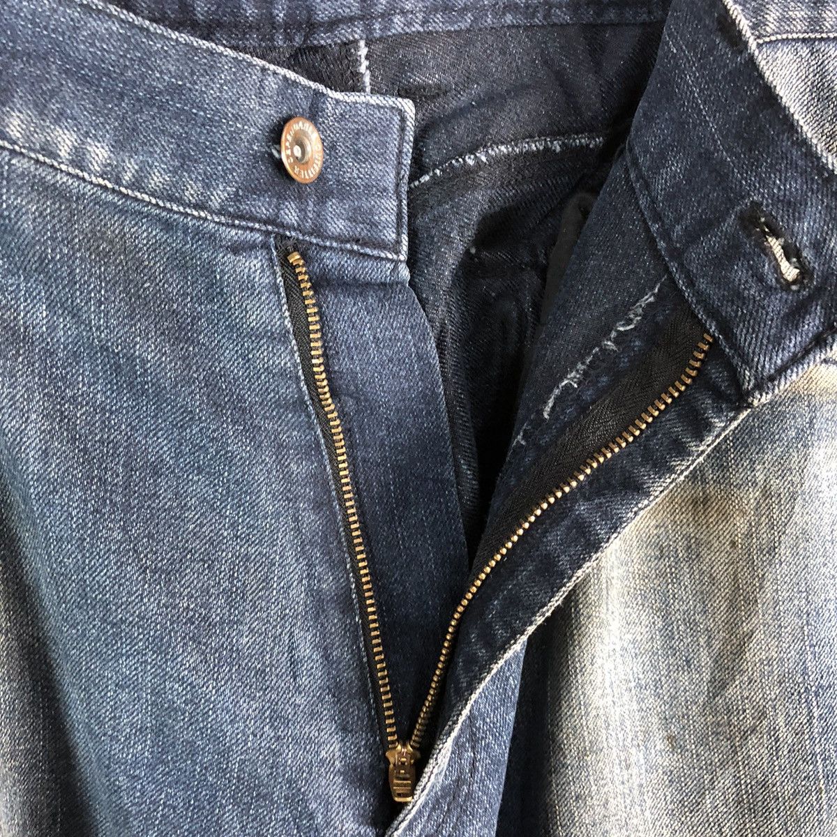 Japanese Brand Z Dragon Blue utility worker Multipocket cargo Pants #A2176 Size US 35 - 15 Thumbnail