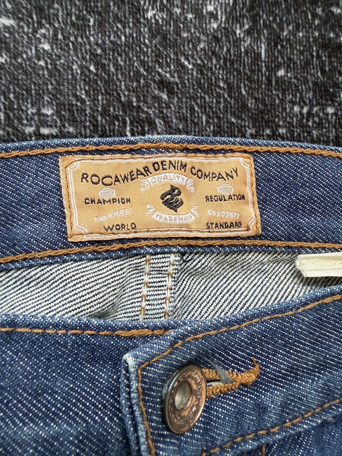 Rocawear Vintage Y2K Rocawer Baggy Denim Pants Size US 38 / EU 54 - 5 Thumbnail