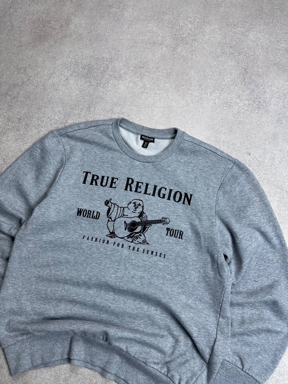 True Religion Vintage 90s True Religion Budda Y2K Boxy Sweatshirt M Size US M / EU 48-50 / 2 - 2 Thumbnail