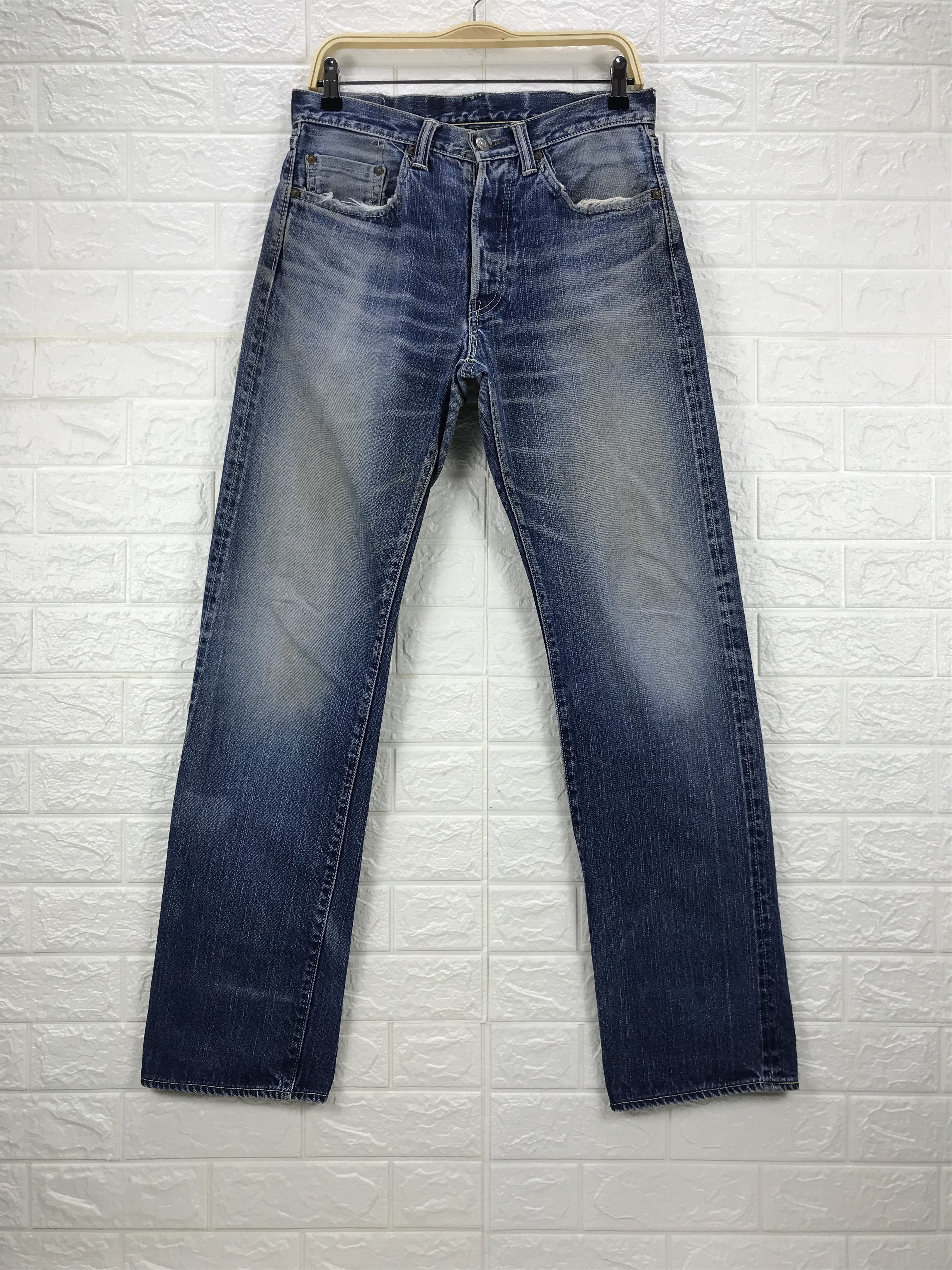 Eternal Vintage Eternal Faded Blue Washed Selvedge Jeans Size US 31 - 2 Thumbnail
