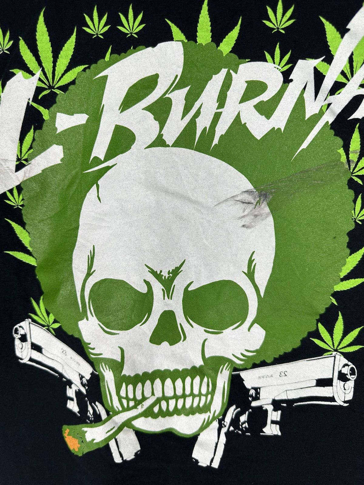 Japanese Brand L-Burna Skull Shot Pistol 23 Austria Shirt Tee Size US M / EU 48-50 / 2 - 6 Thumbnail