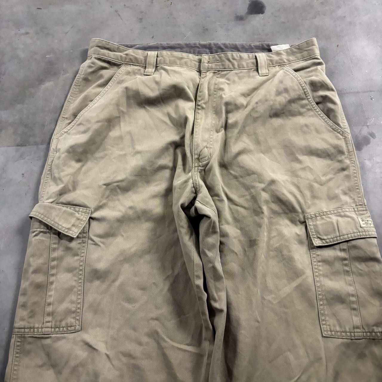 Vintage Crazy Vintage Y2K/2000s Baggy Khaki Tan Streetwear Skater Cargo Pants! 36x32 Size US 36 / EU 52 - 5 Thumbnail