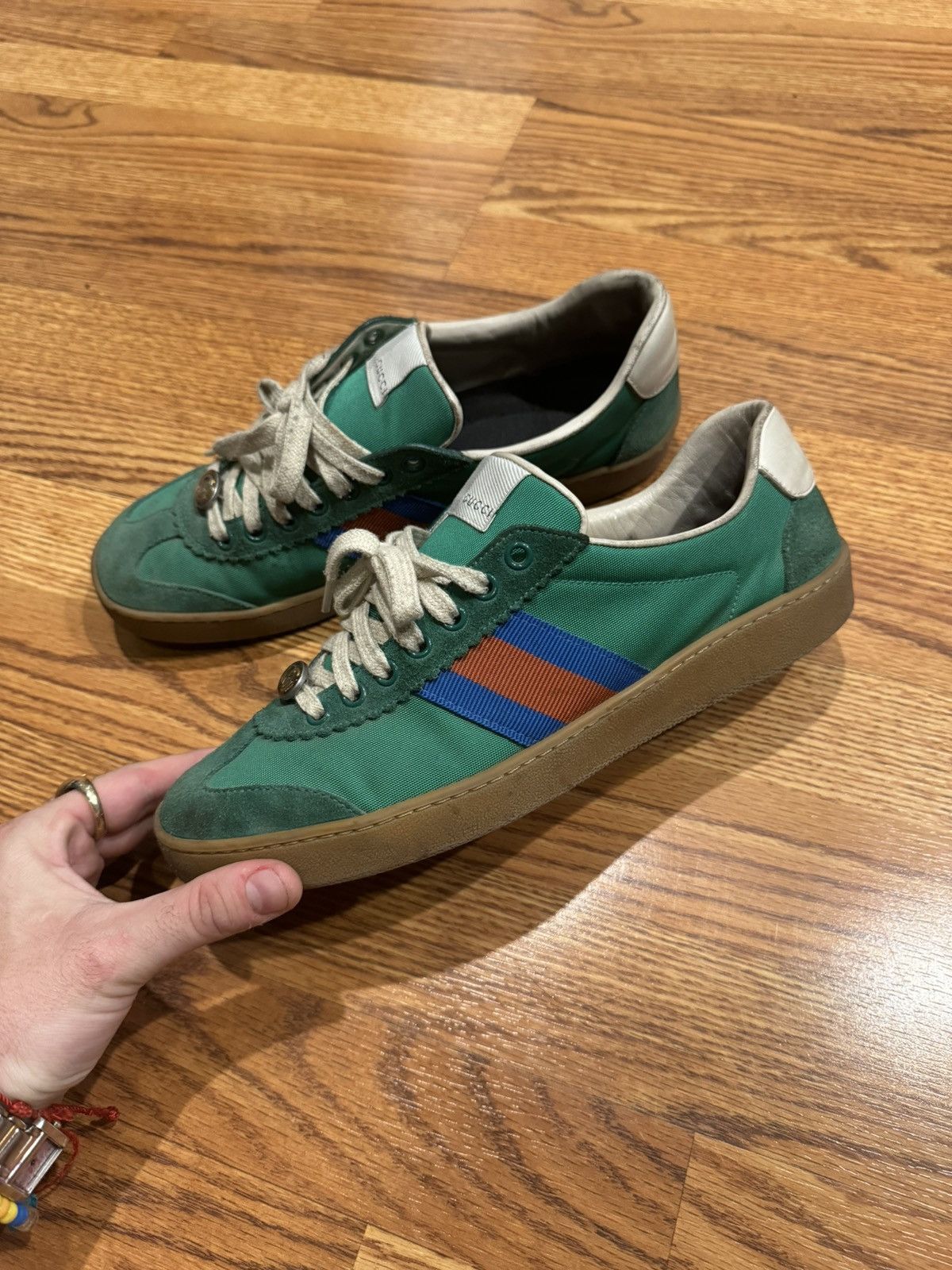 【24AW NEW】GUCCI_men / G74 スエード スニーカー / Red Green Gucci G74 'Brick' Red Beige | eBay
