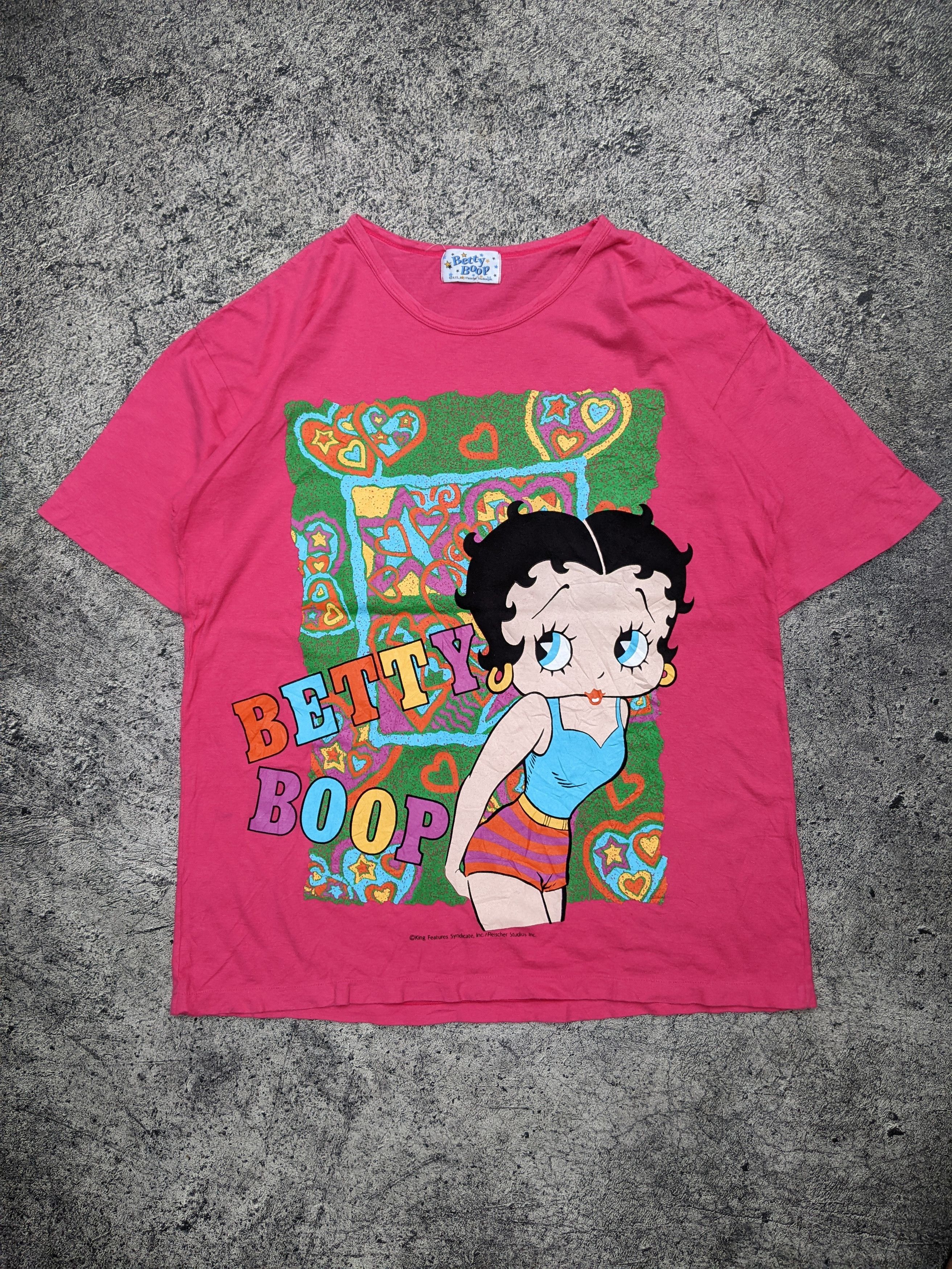 Japanese Brand Betty Boop Big Print T shirt Size US M / EU 48-50 / 2 - 1 Thumbnail