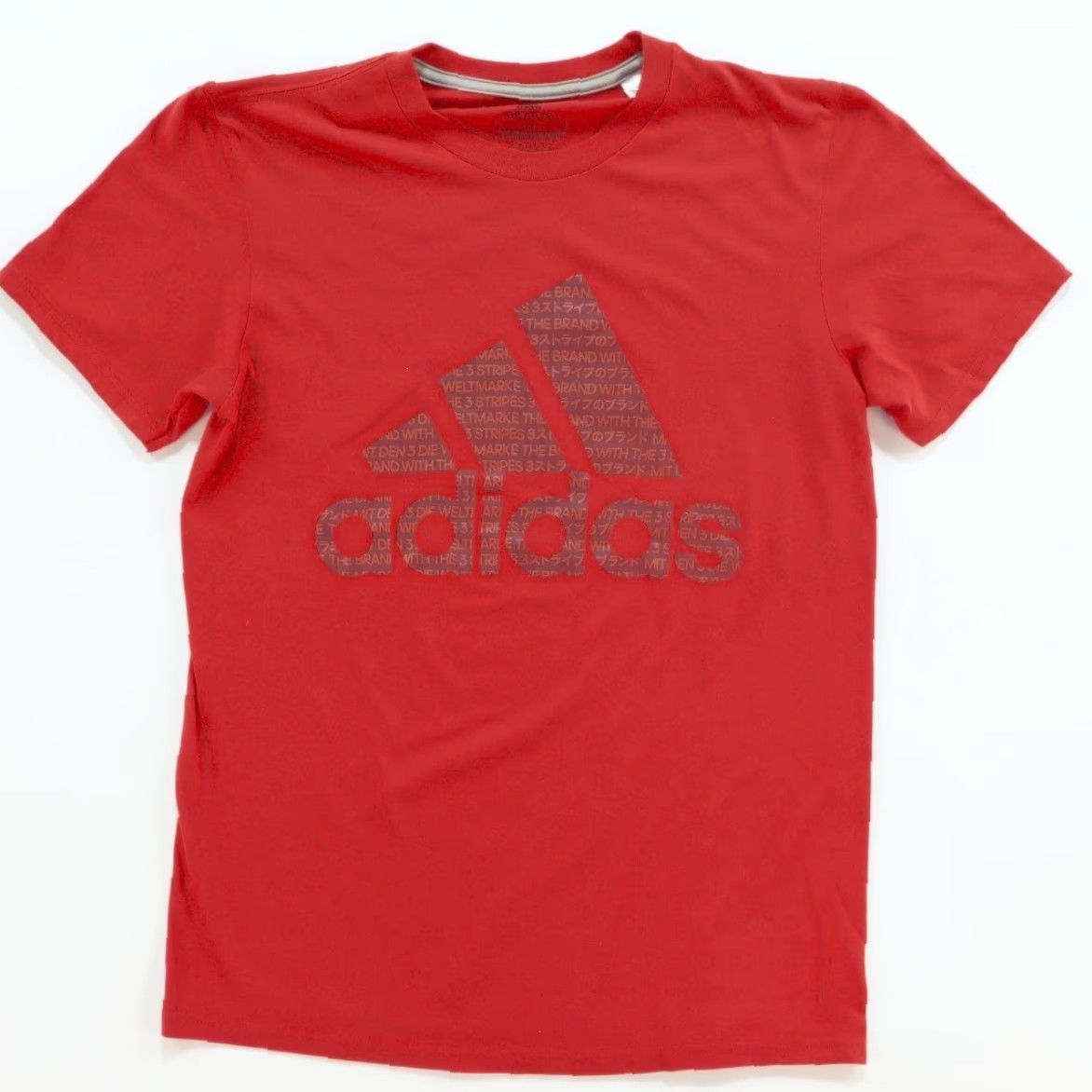 Adidas Adidas Shirt Solid Red Men's S Large Logo T-Shirt Size US S / EU 44-46 / 1 - 2 Thumbnail