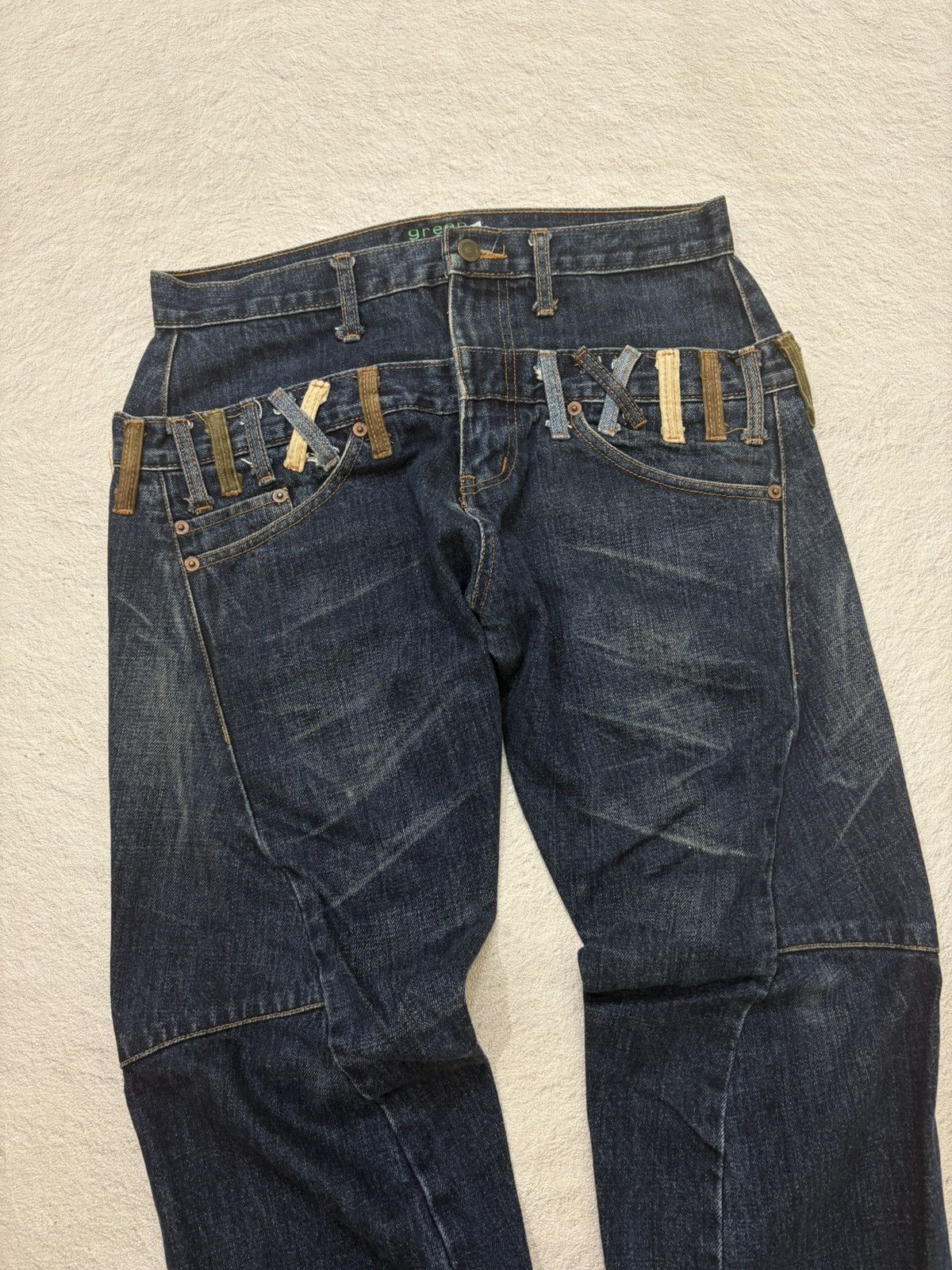 Number (N)ine 2000s japan double waist poem Denim y2k style Size US 30 / EU 46 - 2 Thumbnail