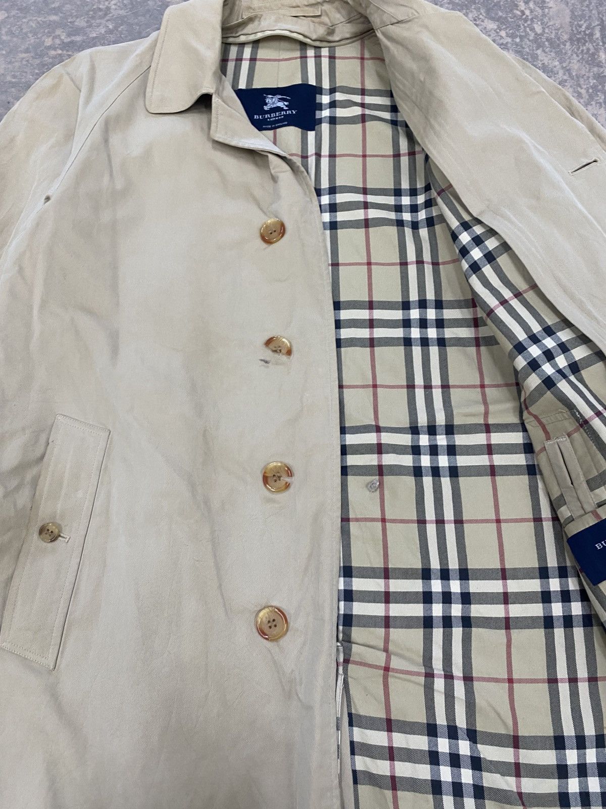 Burberry Burberry Nova Check Long Coat Winter Jacket 90s Size US L / EU 52-54 / 3 - 12 Thumbnail