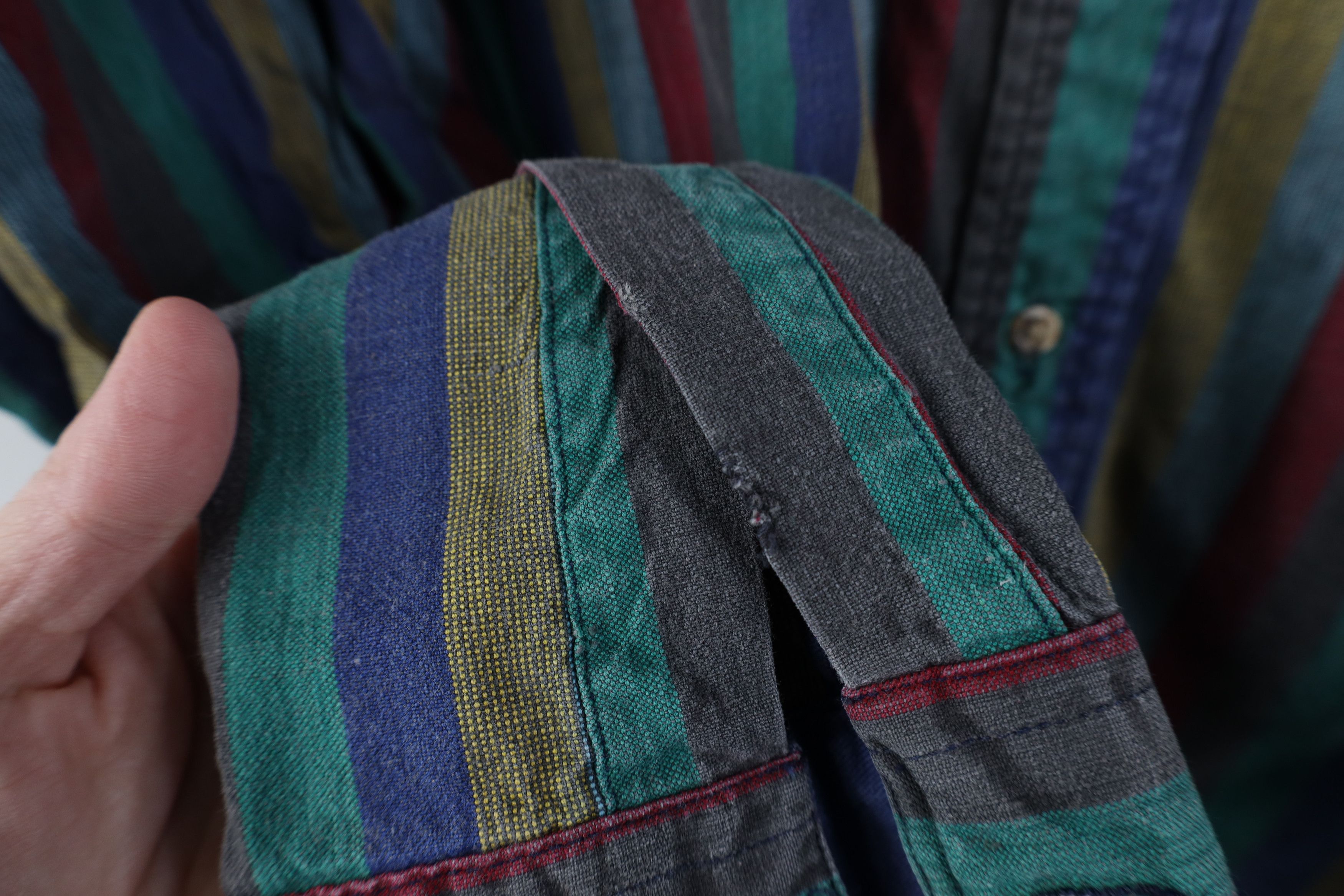 Vintage Vintage 90s Streetwear Cotton Twill Button Down Shirt Size US XL / EU 56 / 4 - 4 Thumbnail