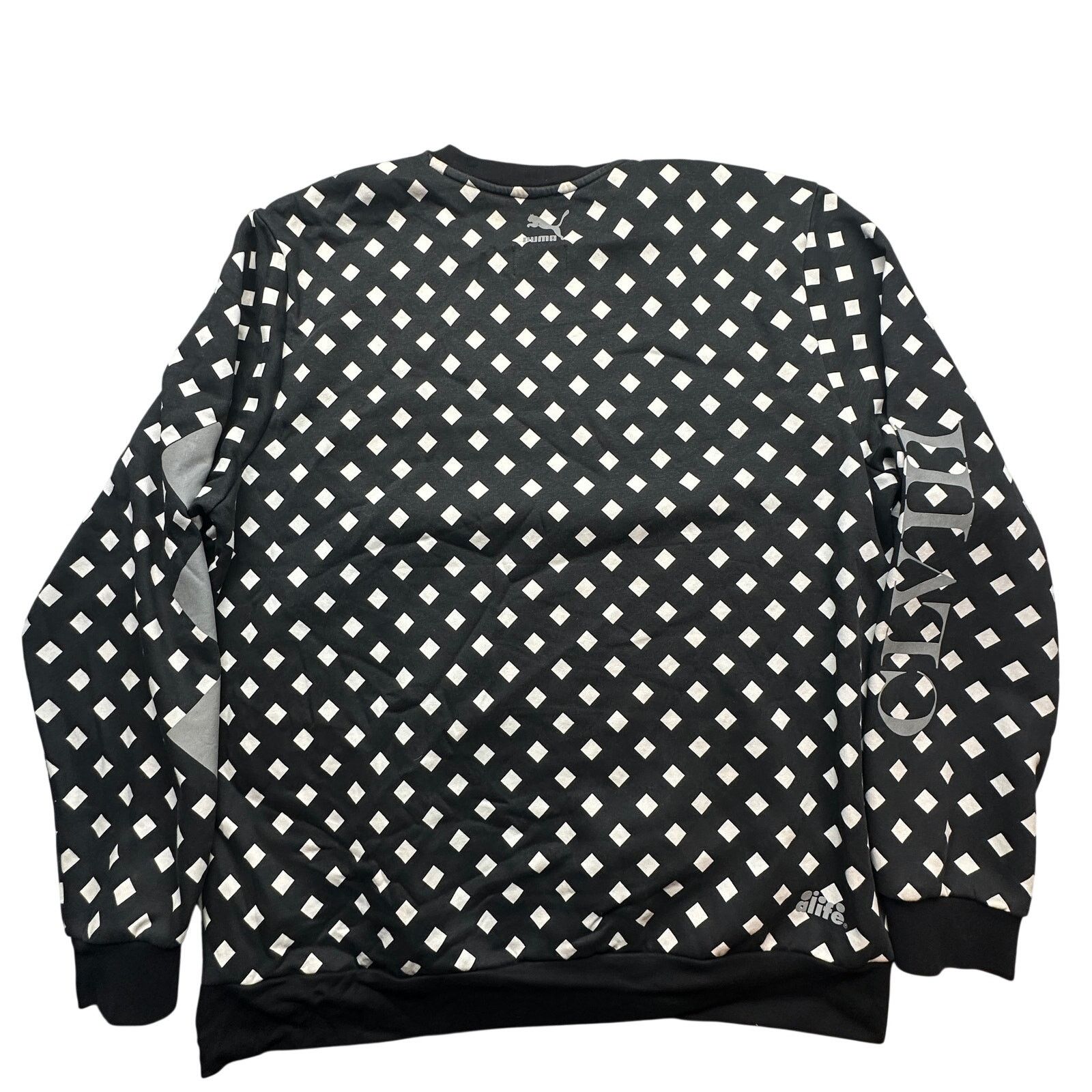 Alife Alife x Puma 3M Spell Out Sweatshirt Mens XXL Black White Size US XXL / EU 58 / 5 - 2 Thumbnail