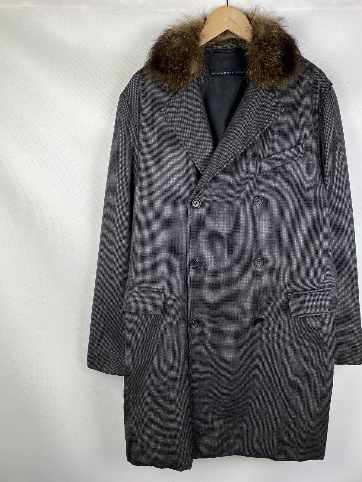 Ermanno Scervino Ermanno Scervino double breasted fleece wool coat jacket Size US L / EU 52-54 / 3 - 2 Thumbnail