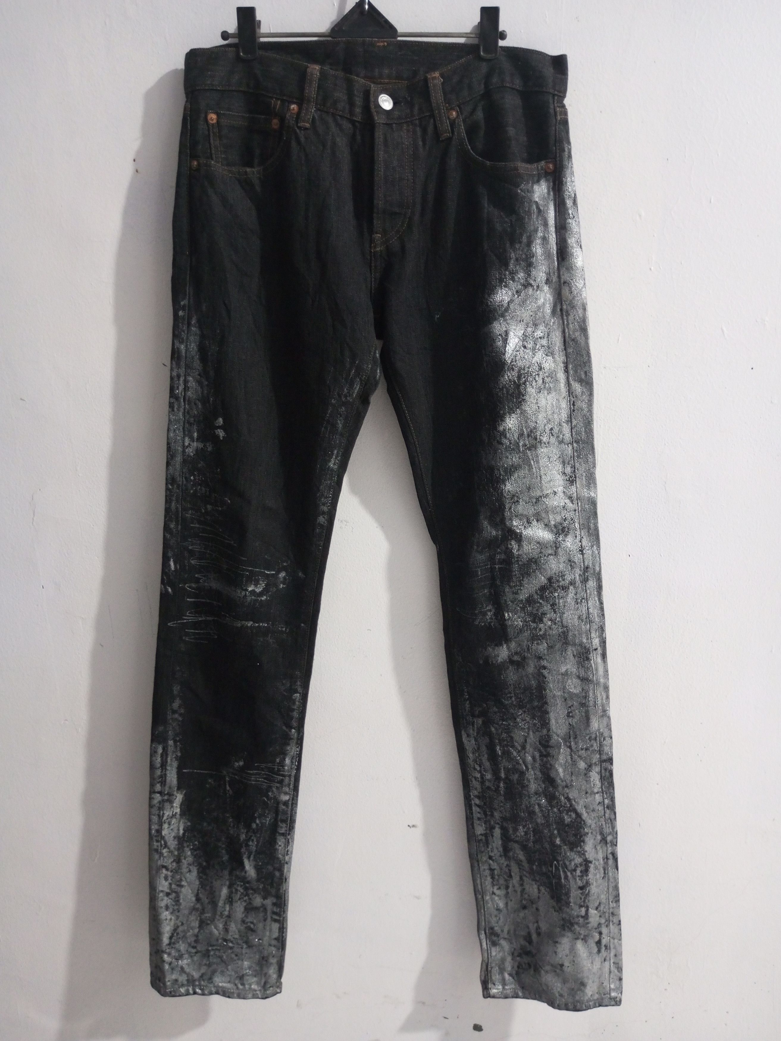 Uniqlo Vintage Uniqlo Painted glitter jeans Size US 31 - 8 Thumbnail