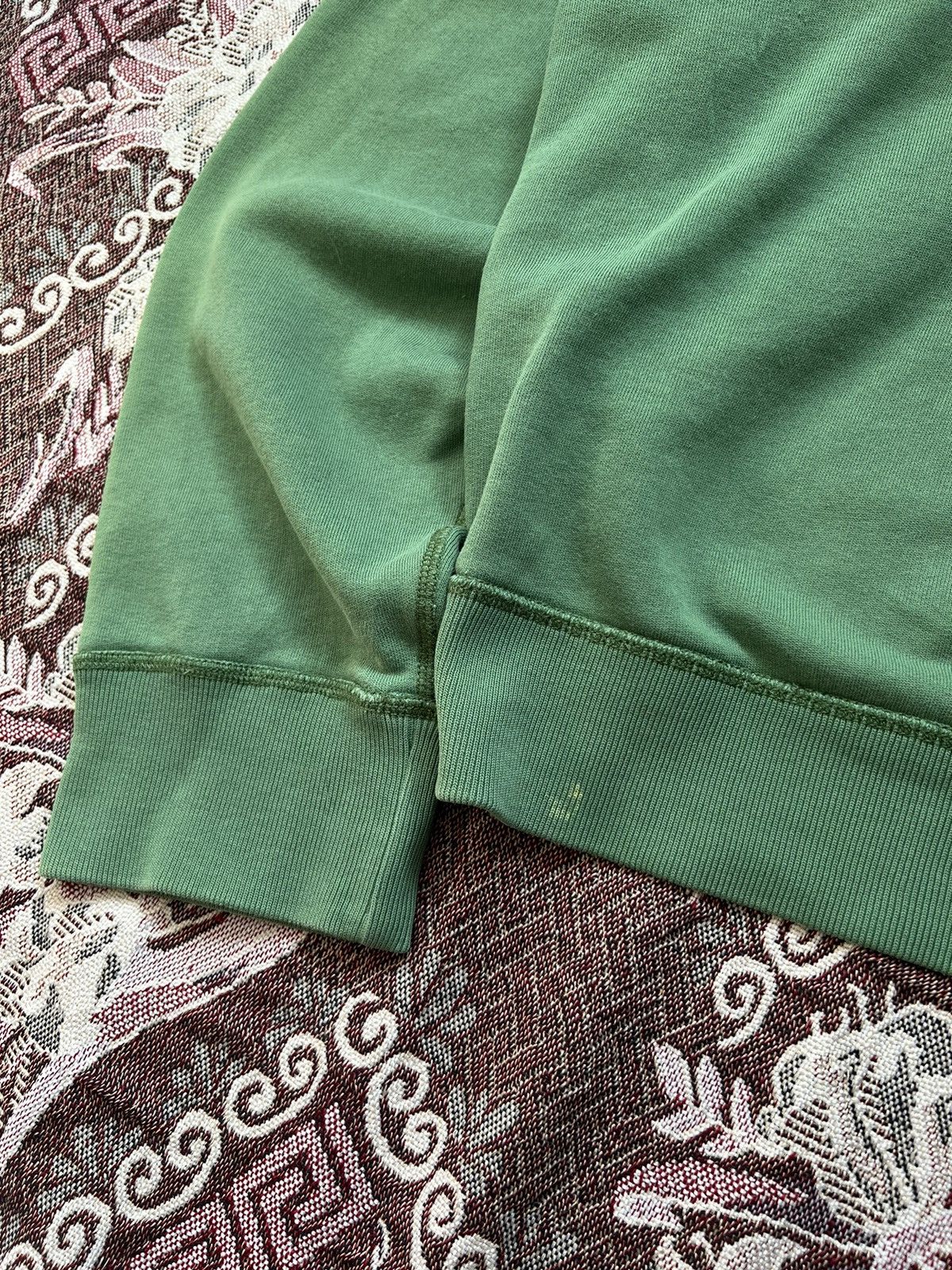 Polo Ralph Lauren × Vintage Ralph Lauren Faded Green Aztec Zip Up Hoodie Talon Zipper Size US XXL / EU 58 / 5 - 7 Thumbnail