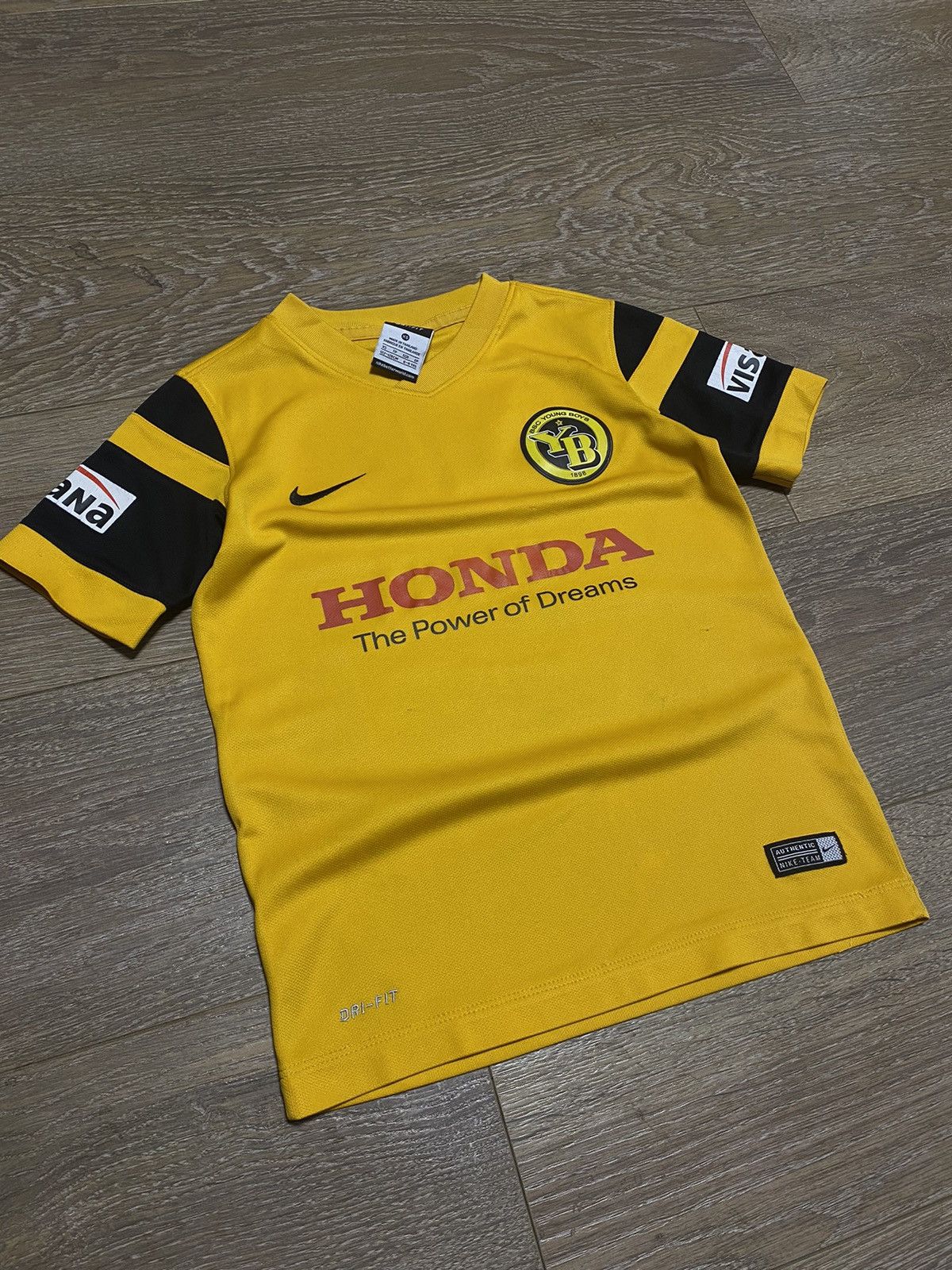 Nike × Vintage Vintage Nike 2015-16 Young Boys Home Shirt KidsXS Size US XS / EU 42 / 0 - 2 Thumbnail