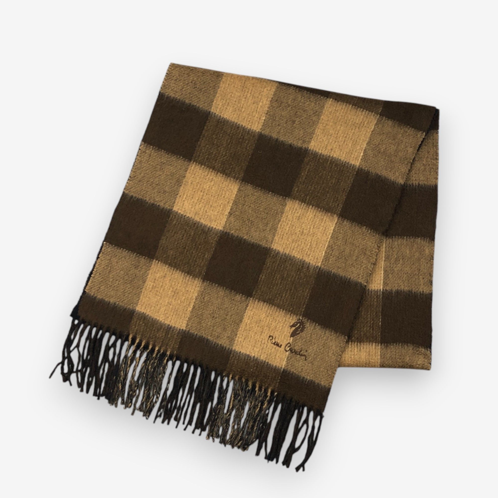 Pierre Cardin Vintage Pierre Cardin Scarf Muffler Wool Plaid Scarves Size ONE SIZE - 3 Thumbnail