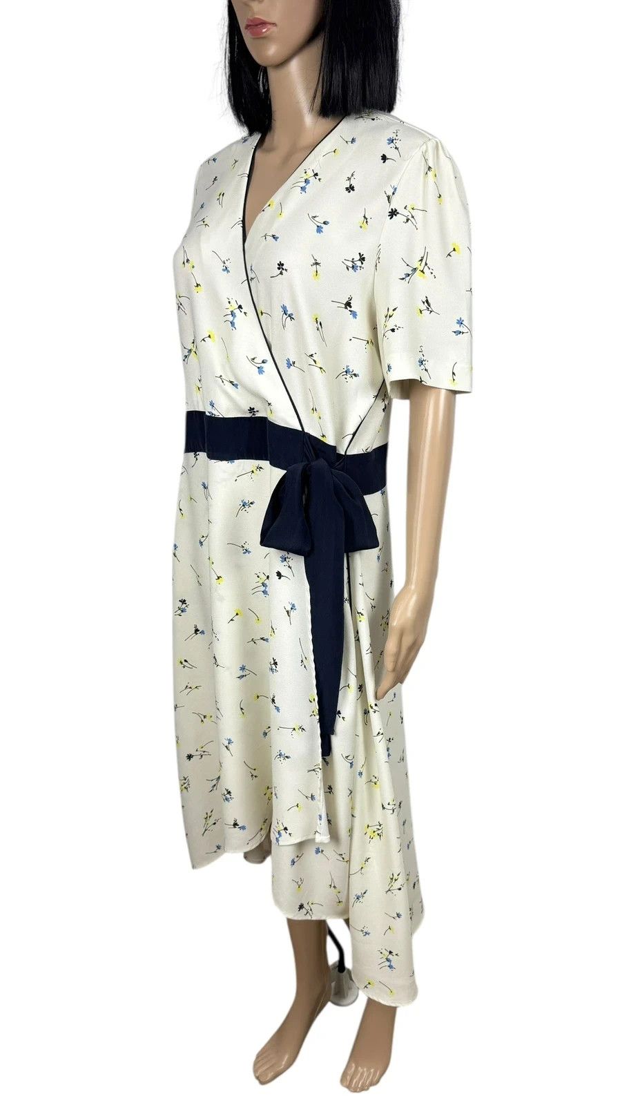 Other ME+EM Faux Wrap Dress Floral Polyester Silk Trim size XL Size XL / US 12-14 / IT 48-50 - 5 Thumbnail