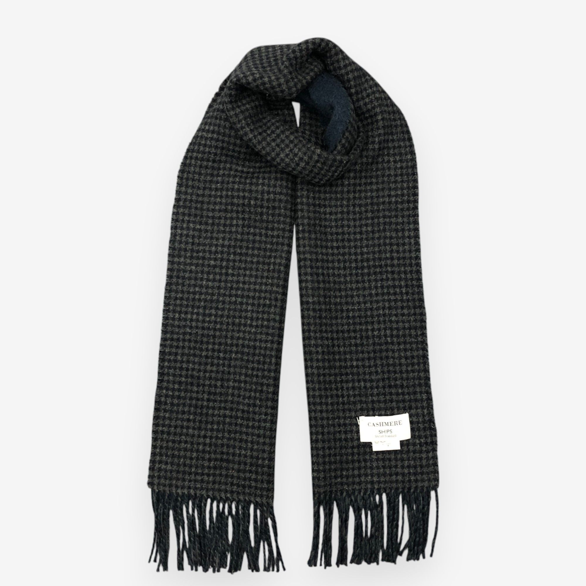 SHIPS Vintage Ships Scarf Muffler Wool Houndstooth Scarves Size ONE SIZE - 1 Thumbnail