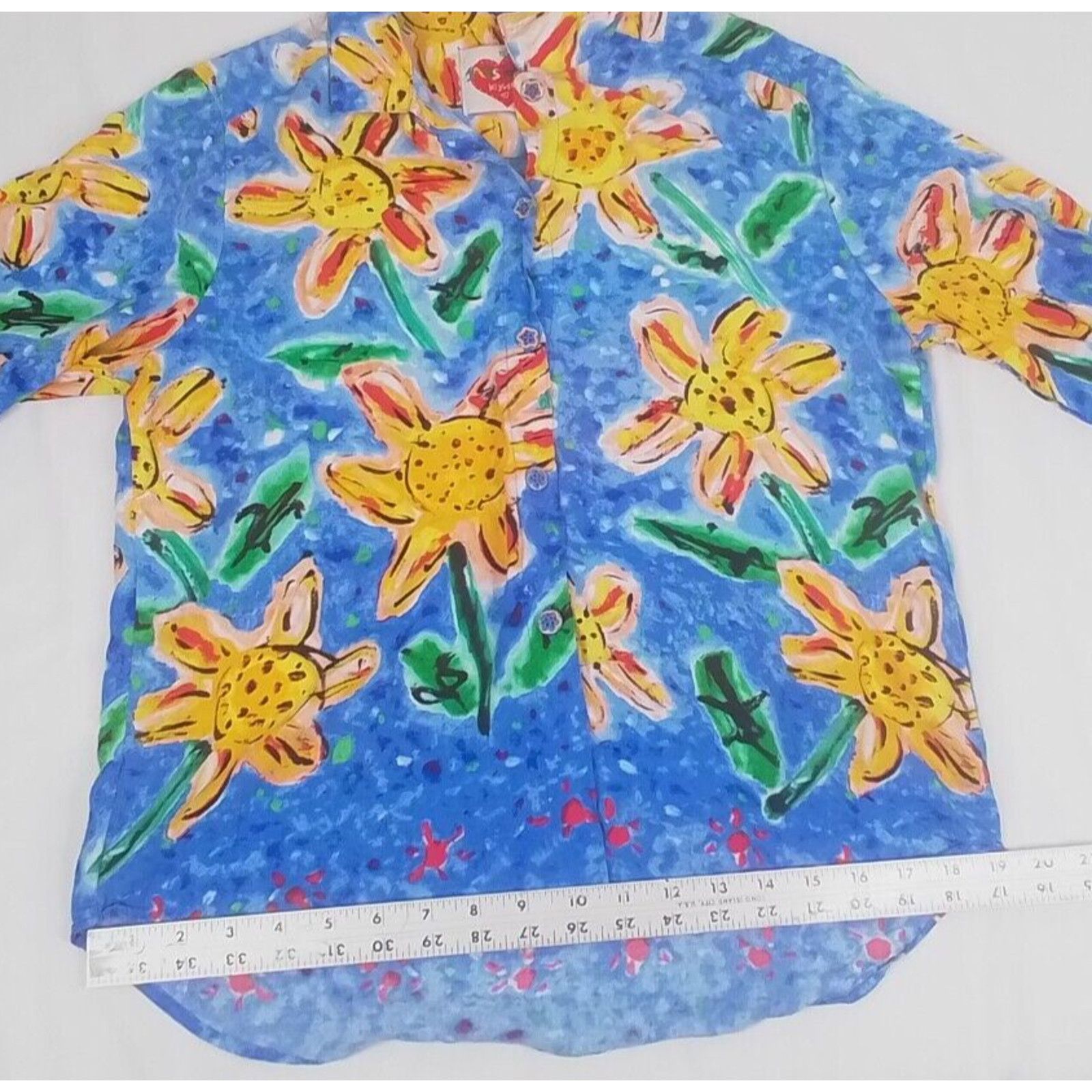 Jams World Jam's World Kiyoshi Top Women's Medium Sunflower Blouse Size M / US 6-8 / IT 42-44 - 13 Thumbnail