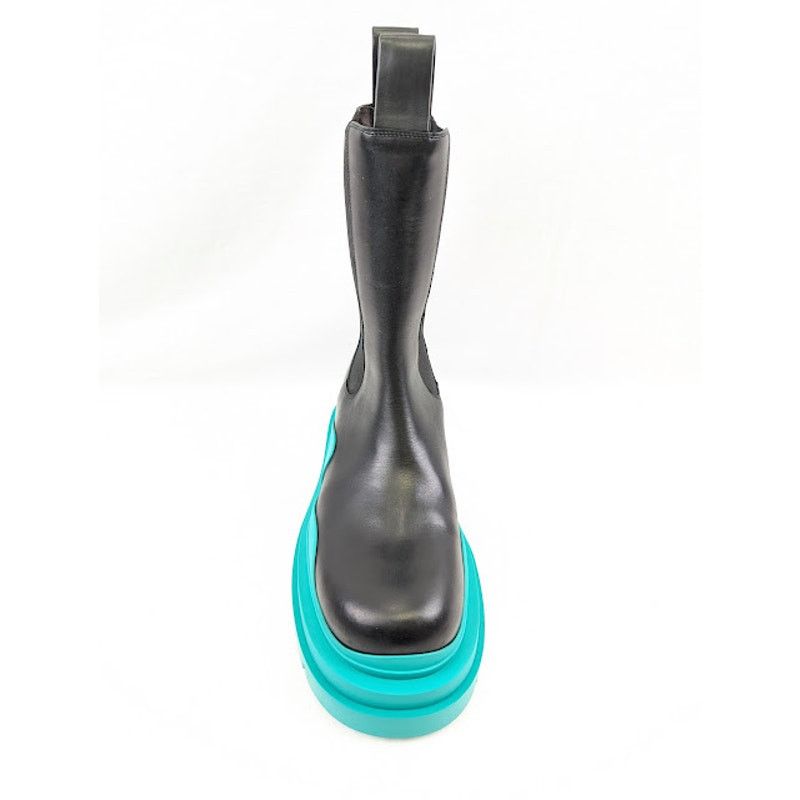 Bottega Veneta o1rshd1 Tire High Boots in Black w/ Bright Green Sole Size US 9.5 / EU 42-43 - 7 Thumbnail