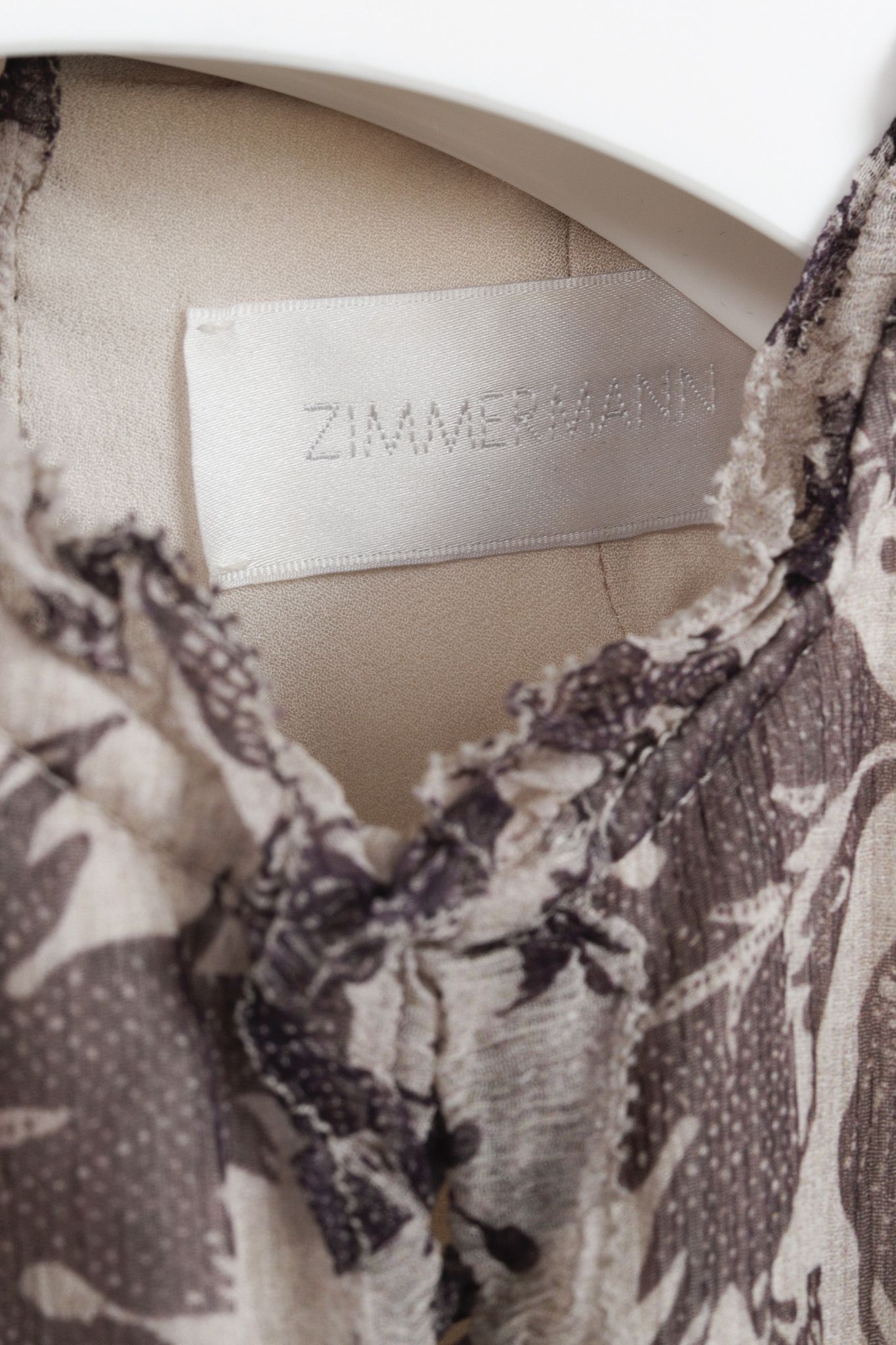 Zimmermann Zimmerman Juno Aged Batik Floral Long-Sleeve Mini Dress Size 27" / US 4 / IT 40 - 4 Thumbnail