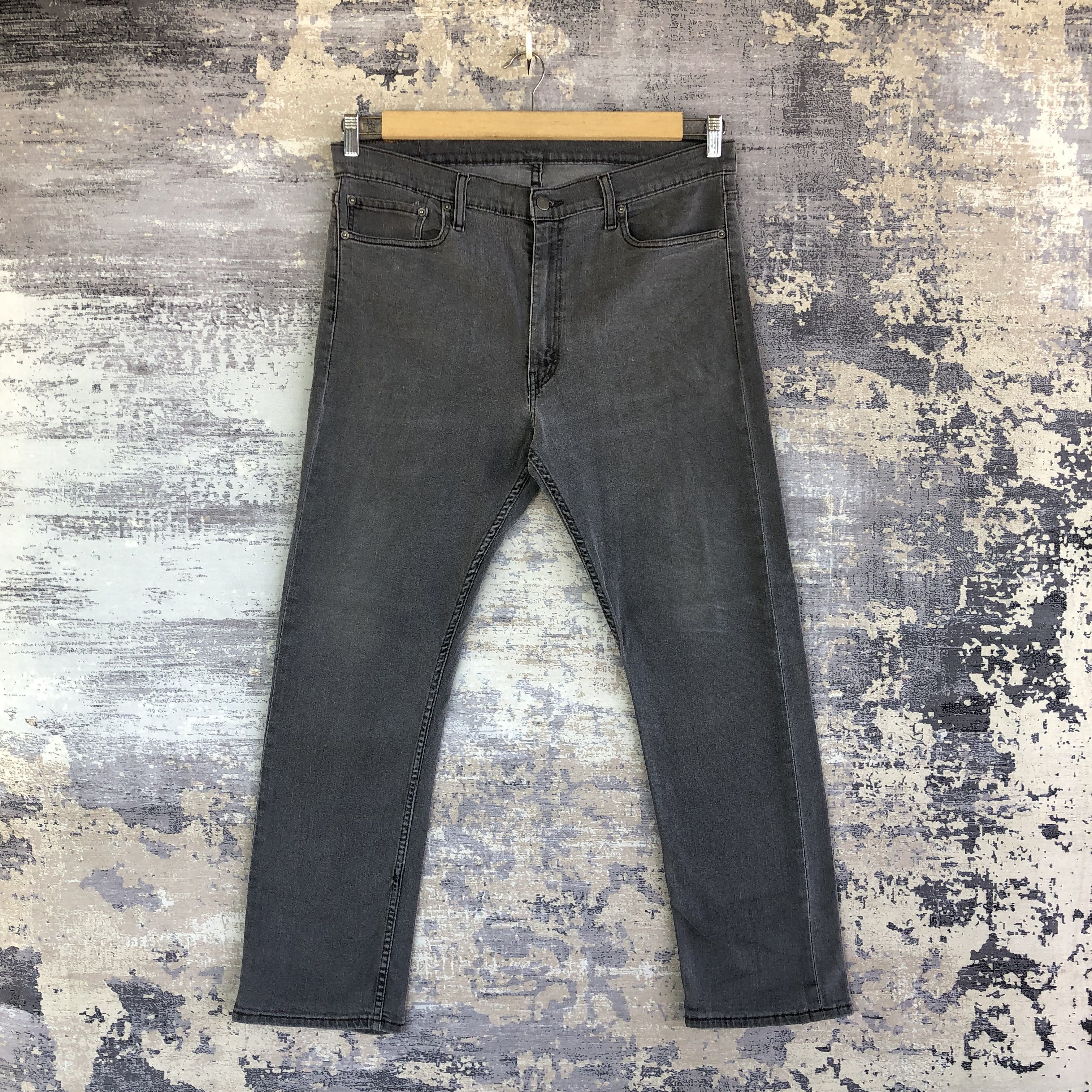 Levi's Vintage Y2K Levis 511 Ash Gray Jeans Levis Super Black Denim Size US 30 / EU 46 - 1 Thumbnail