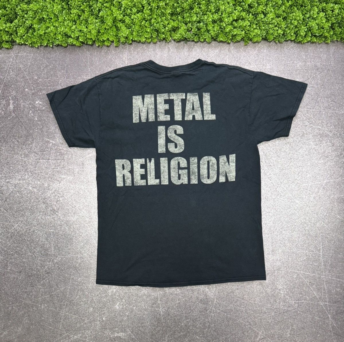 Band Tees Vintage 2000s Powerwolf T Shirt Metal Is Religion Y2k Size US L / EU 52-54 / 3 - 2 Thumbnail