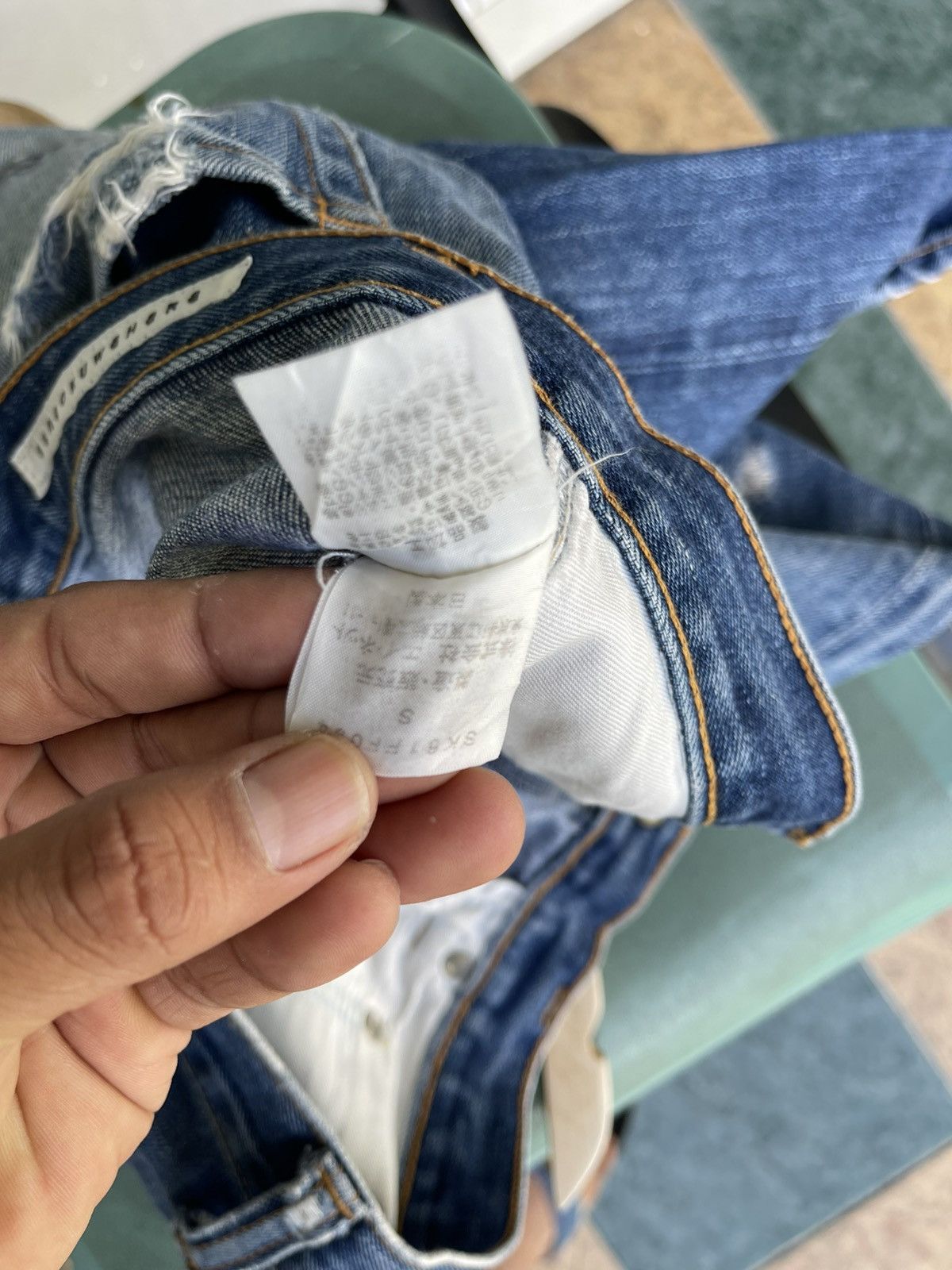 Denime × Japanese Brand Sunaokuwahara issey miyake Distressed Jeans Size US 29 - 3 Thumbnail
