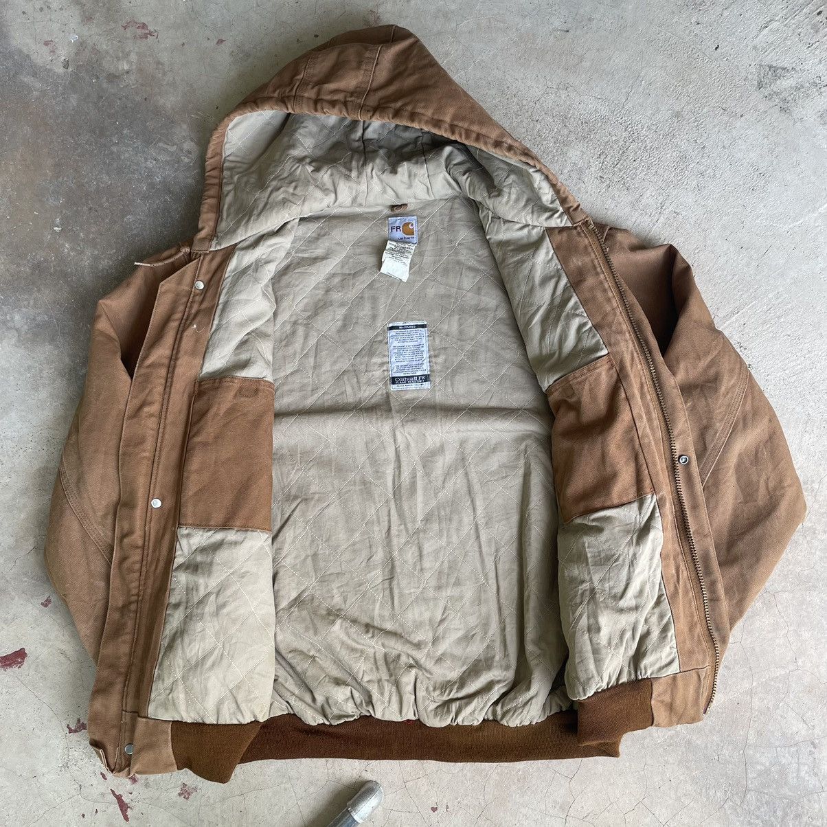Carhartt Vintage 90s Carhartt FR Detroit Hoodie Fullzipper Jacket Size US XL / EU 56 / 4 - 18 Thumbnail