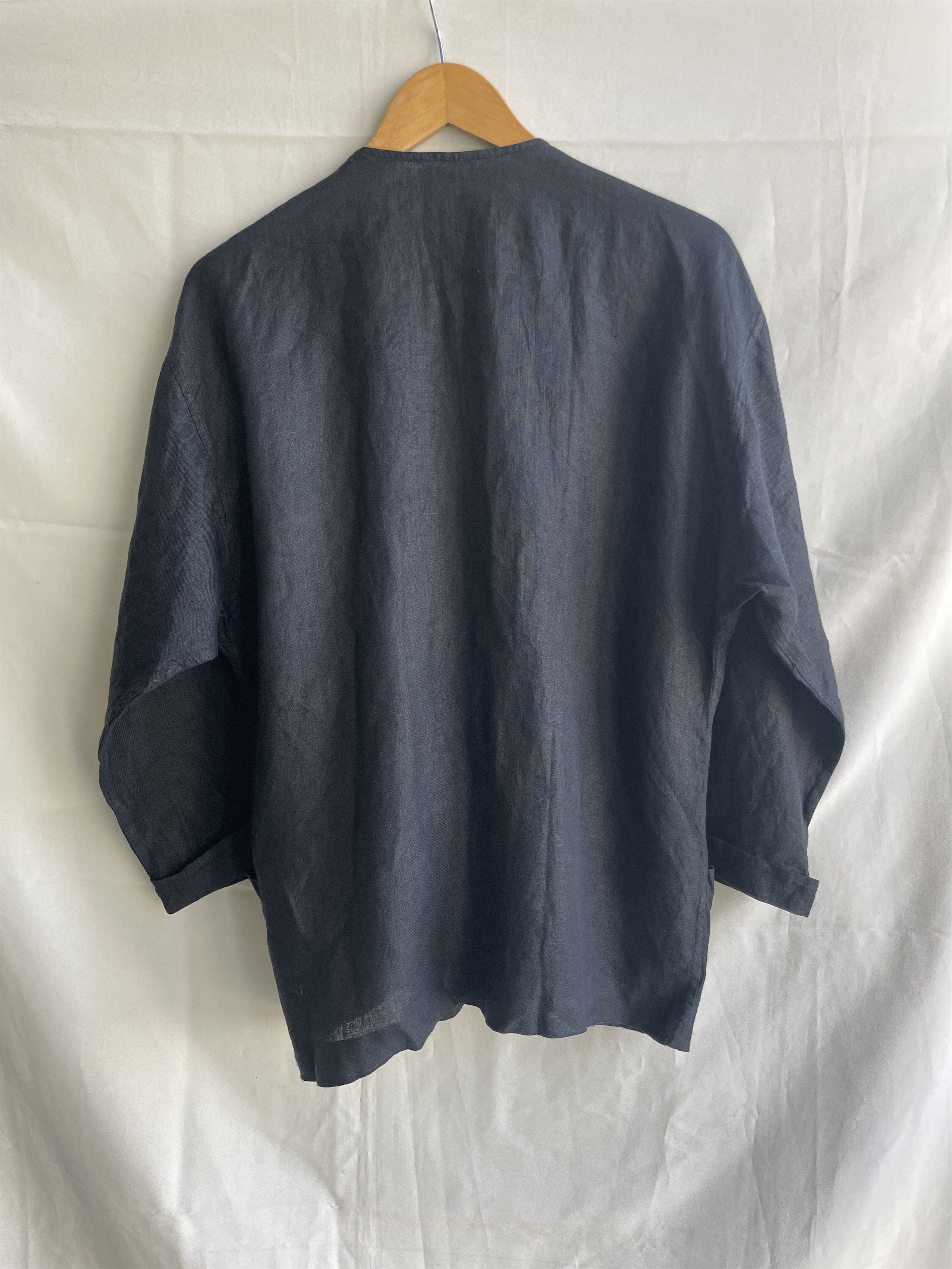 Chiara Boni Chiara Boni Linen Open Front Kimono Cardigan Size IT 42 Size M / US 6-8 / IT 42-44 - 2 Thumbnail