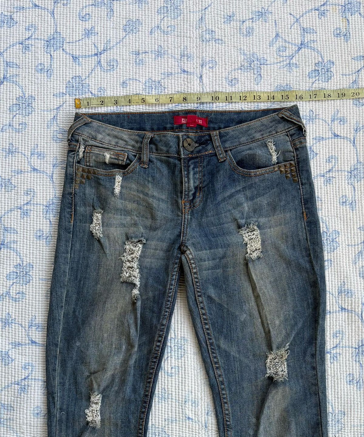 Forever 21 × Japanese Brand Forever 21 Distressed Denim Pant Size US 32 / EU 48 - 3 Thumbnail