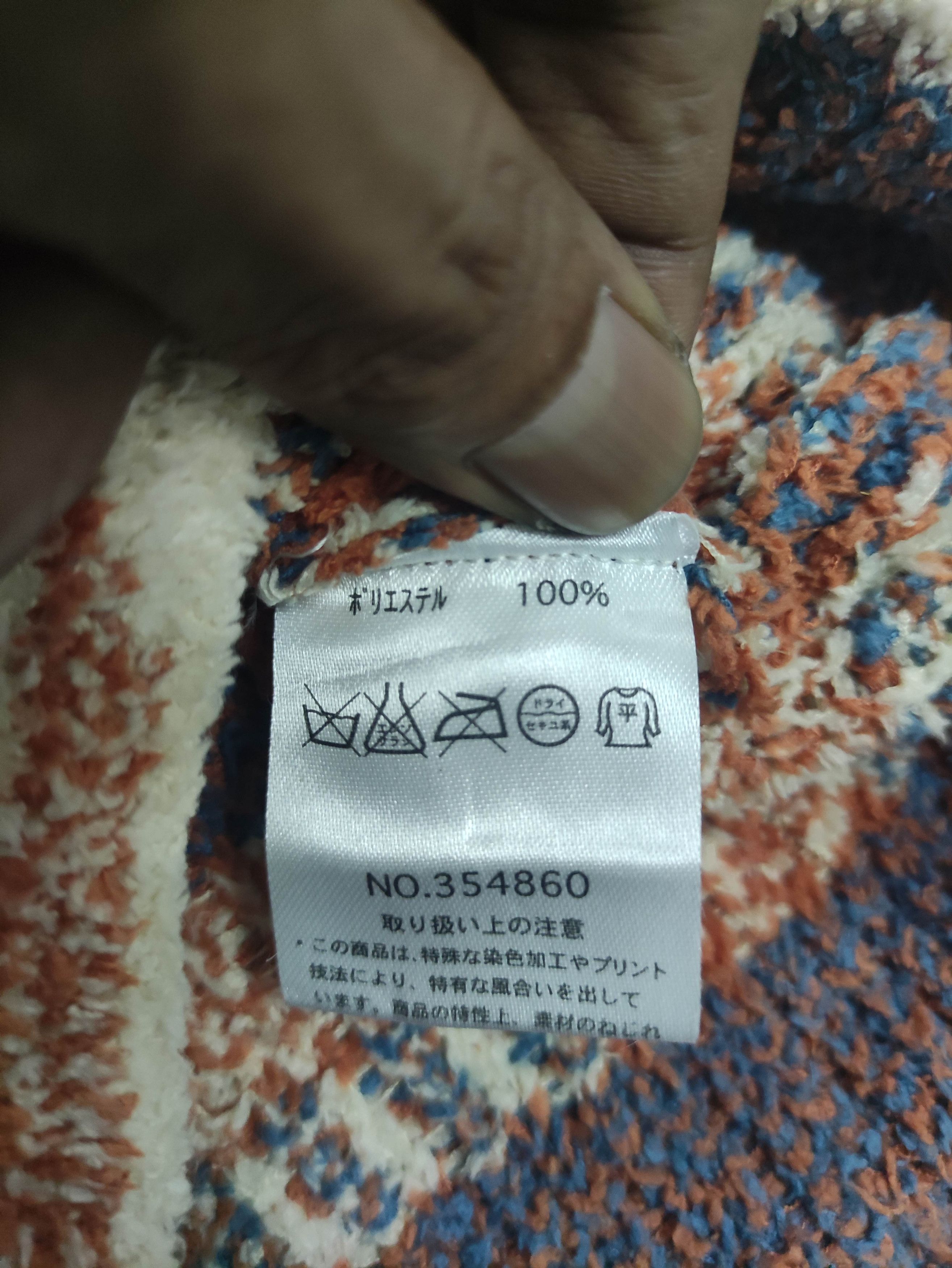 Japanese Brand Aztec Pattern Knit Cardigan Sweater Fleece Size M / US 6-8 / IT 42-44 - 4 Thumbnail