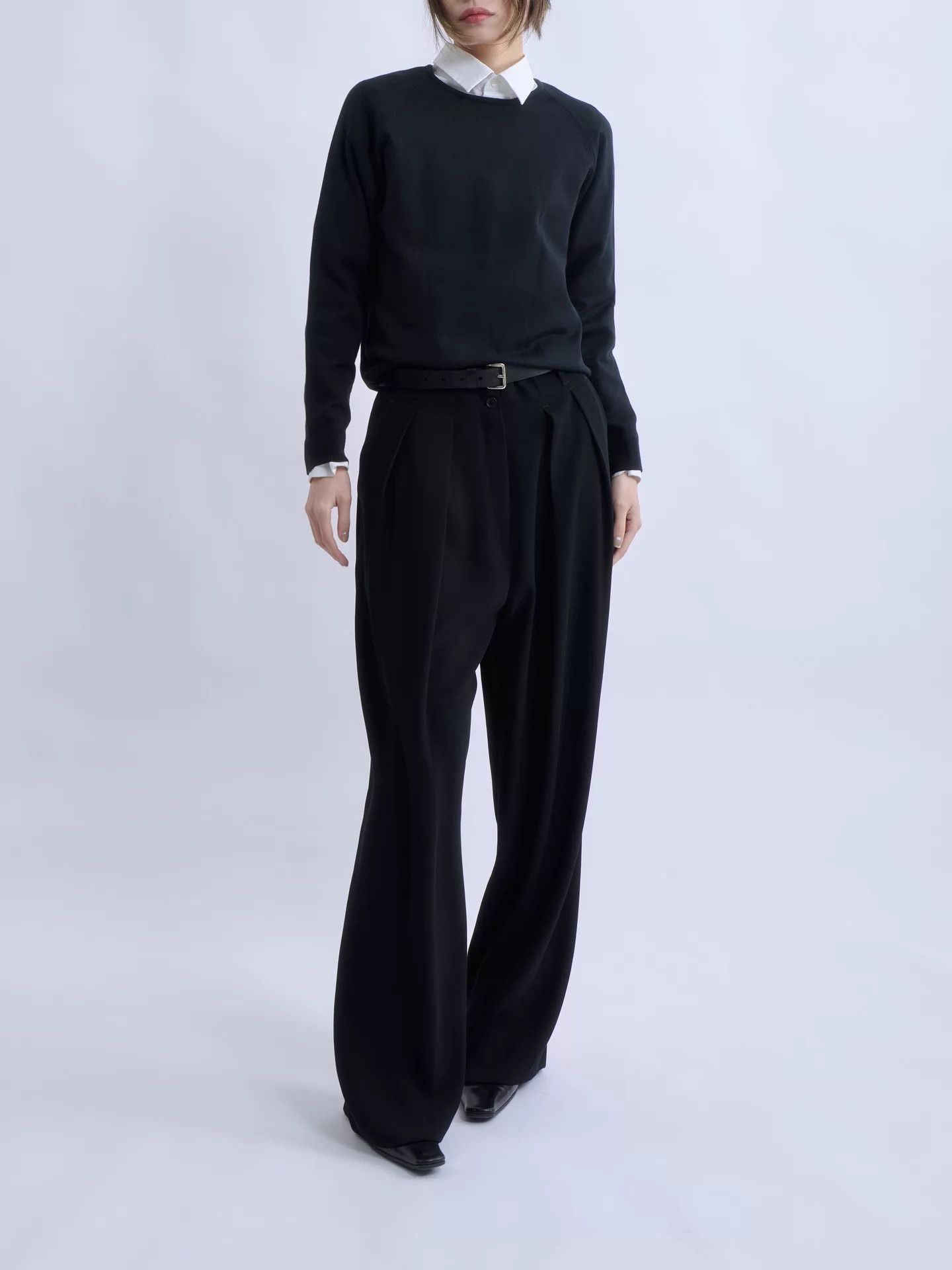The Row THE ROW Black Silk Knit Top Size XS / US 0-2 / IT 36-38 - 2 Thumbnail