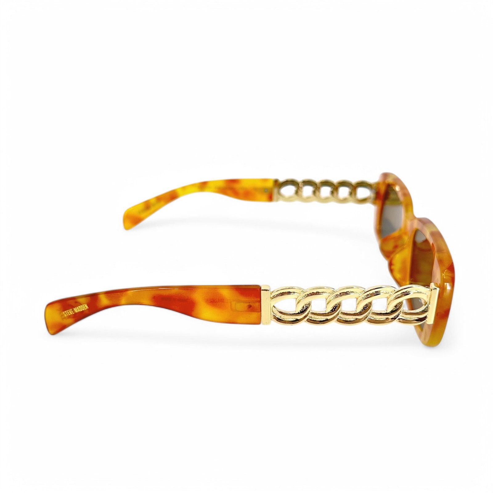 Steve Madden Steve Madden Sunglasses Felicia Orange Tortoise Rectangular Size ONE SIZE - 7 Thumbnail