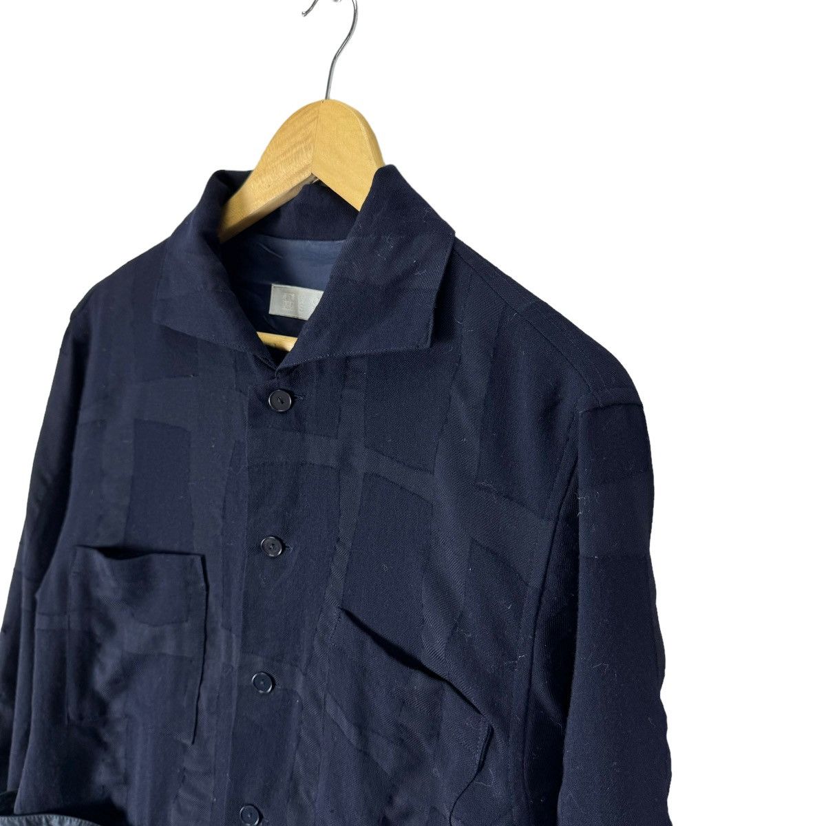 Yohji Yamamoto 🔥WORKSHOP YOHJI YAMAMOTO STRIPED BUTTON JACKET Size US M / EU 48-50 / 2 - 5 Thumbnail